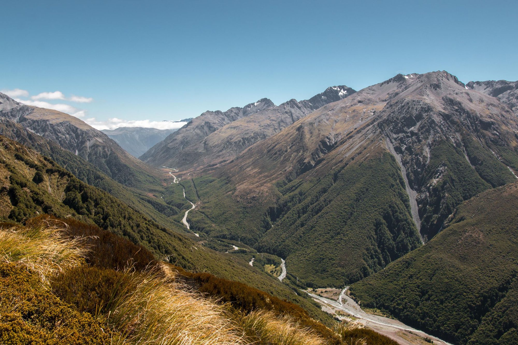 A mountain road by Arthur's Pass, New Zealand. Photo: Getty