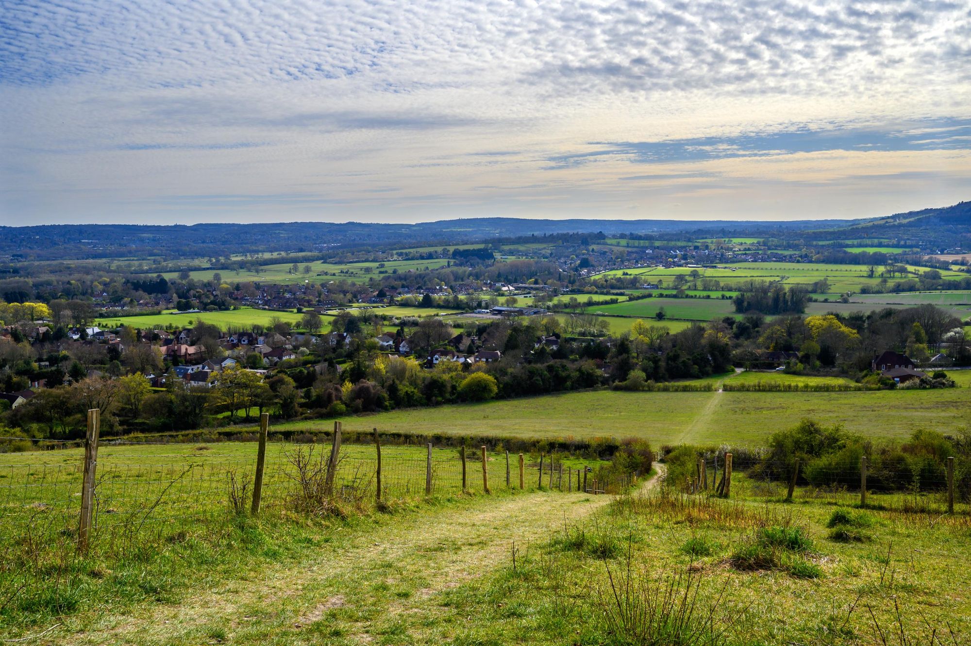 An example of the kinds of paths and scenery you'll see in the Kent Downs AONB. Photo: Getty