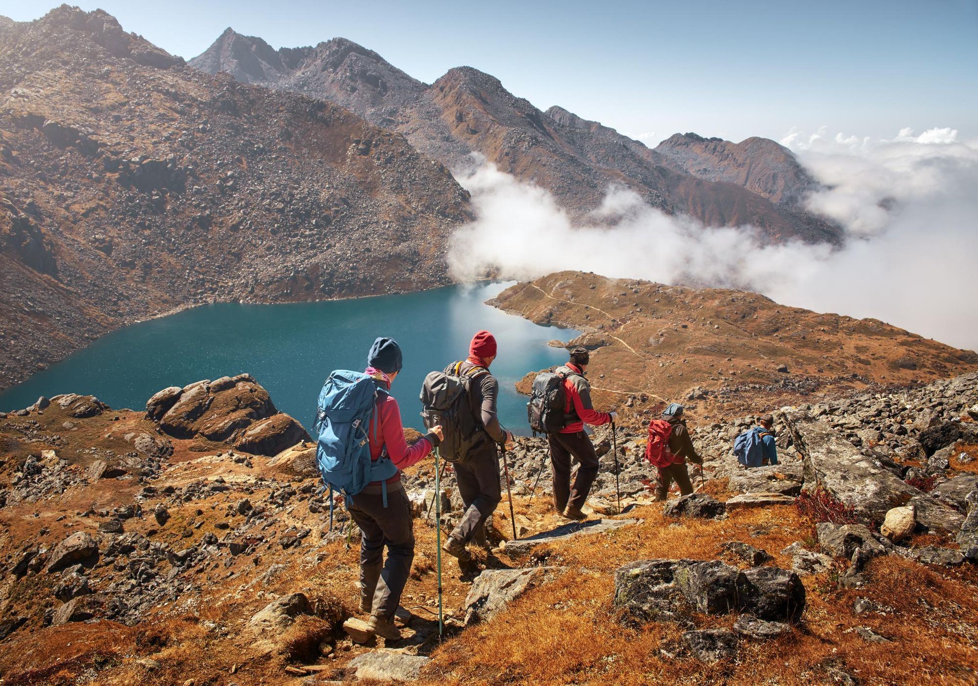 Descending in Lantang, Nepal. Photo: Getty