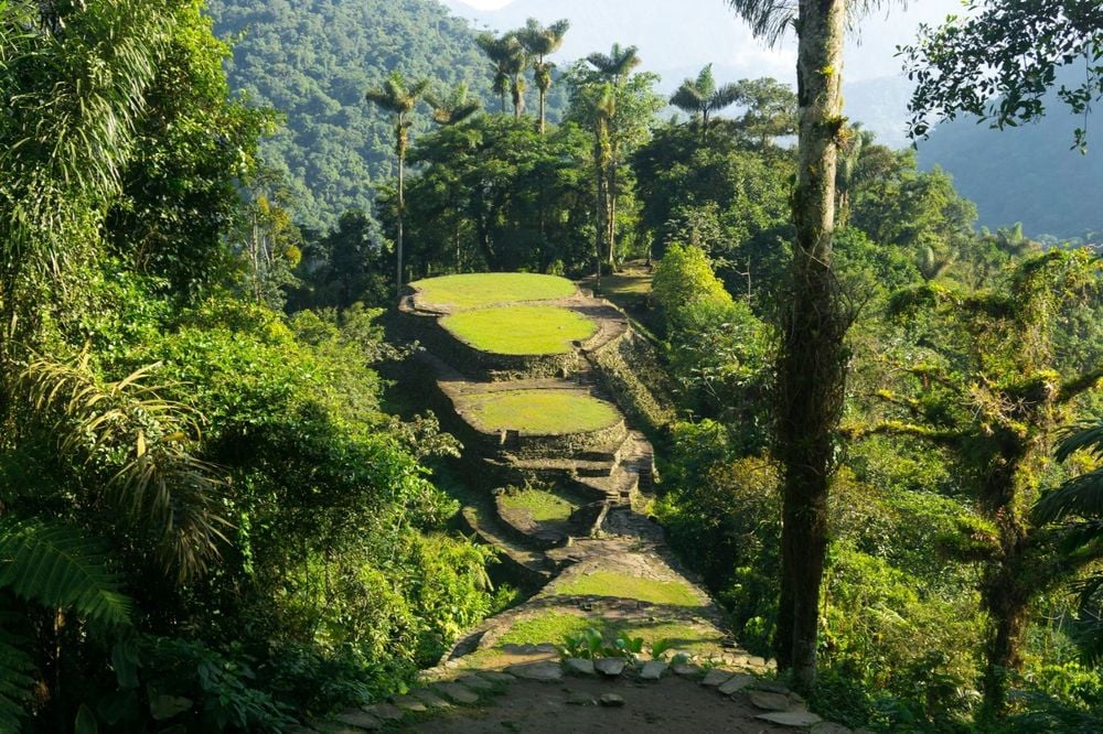 Teyuna, better known to the world as Ciudad Perdida, the Lost City. Photo: Getty.