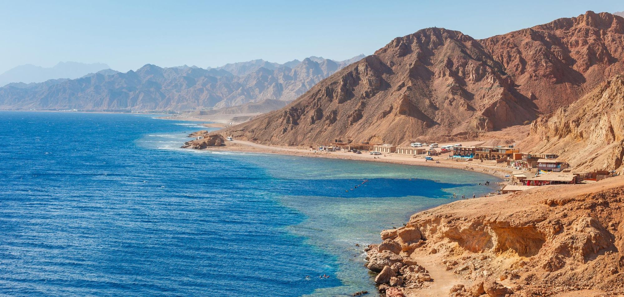 Dahab coastline near the Blue Hole diving site. Photo: Getty.