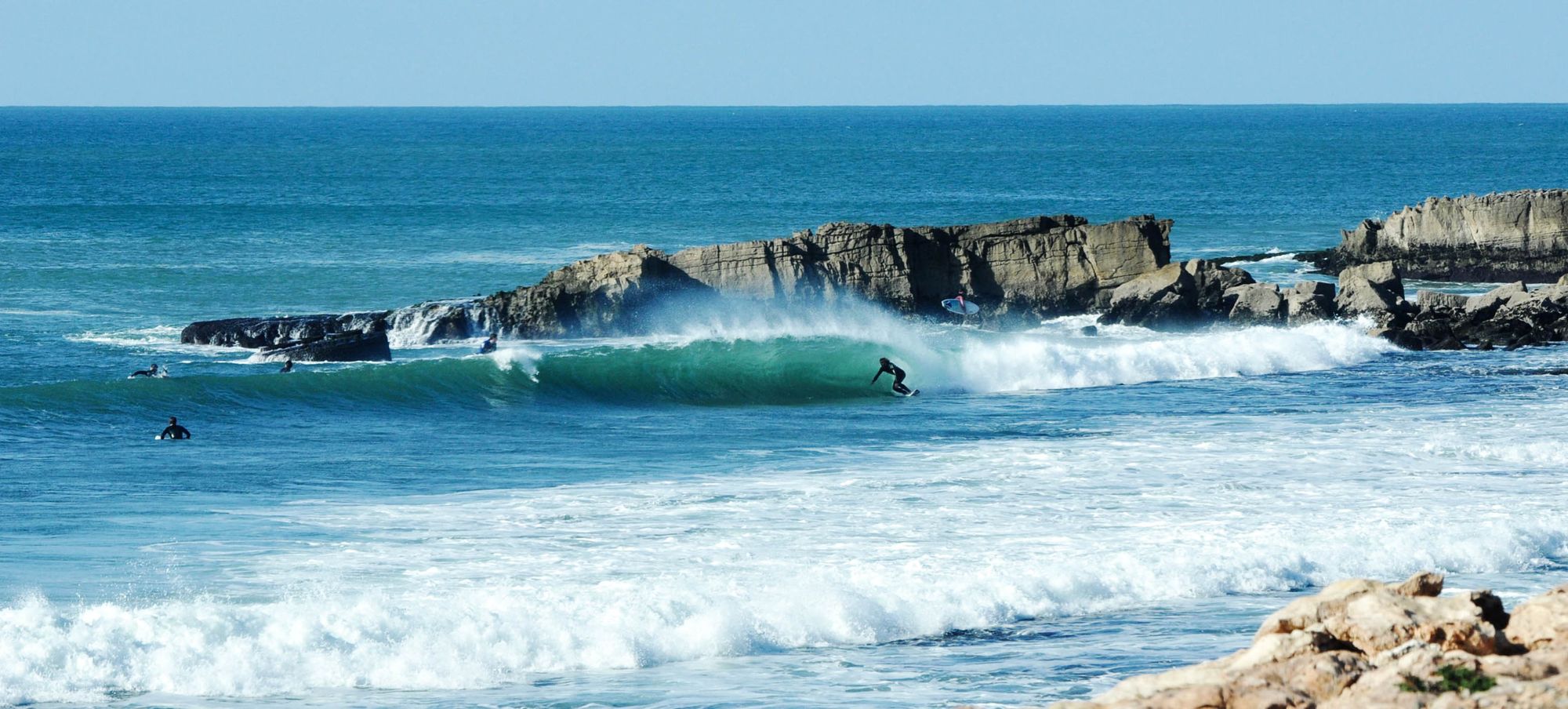 Catching waves in Taghazout. Photo: Mint Surf.