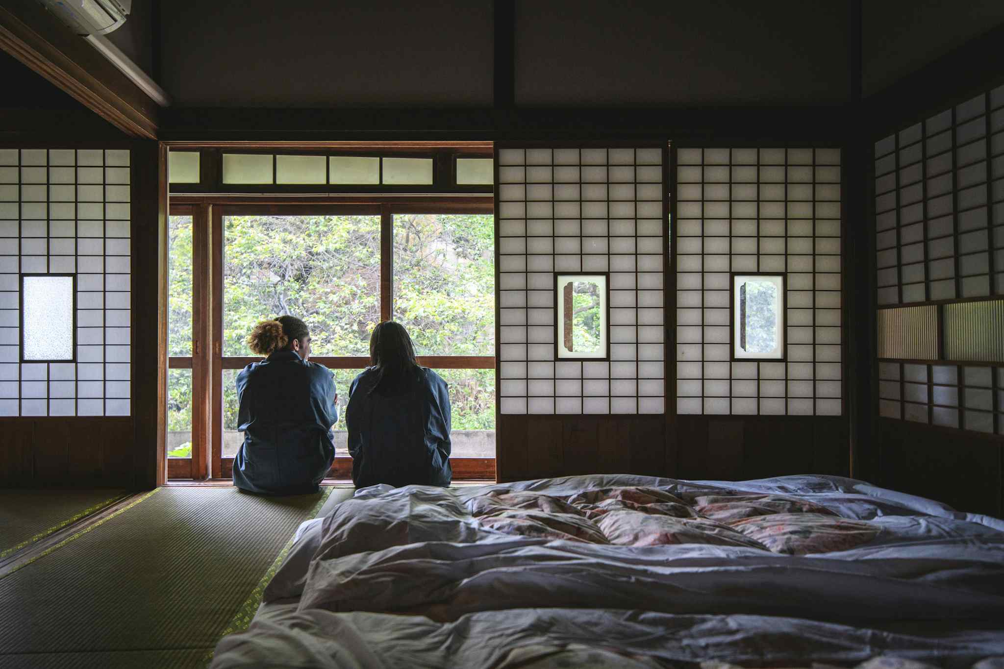 The bedroom of a Japanese ryokan. Photo: Getty.