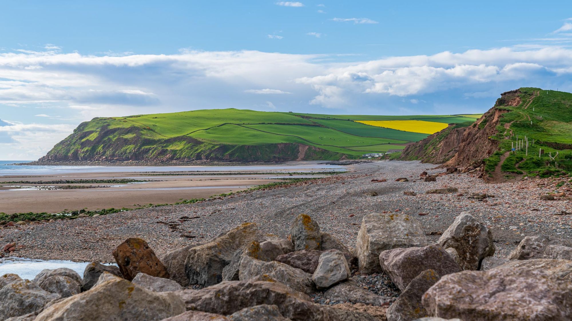 St Bee's, the start of the Coast to Coast route. Photo: Getty.