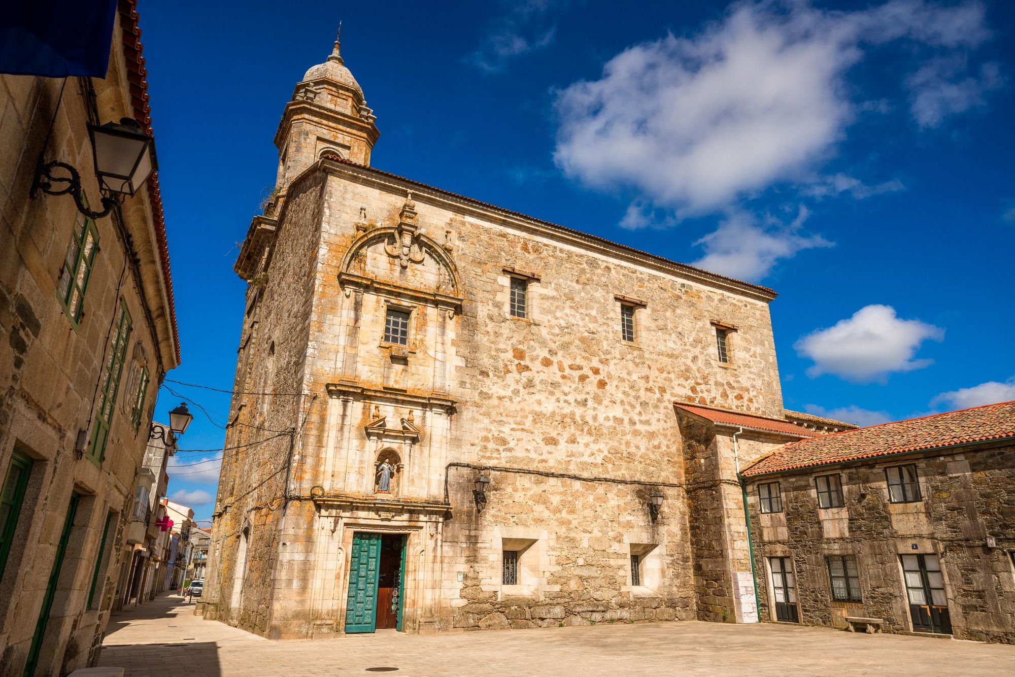 Saint Peter church in Melide, on the Camino de Santiago route. Photo: Getty