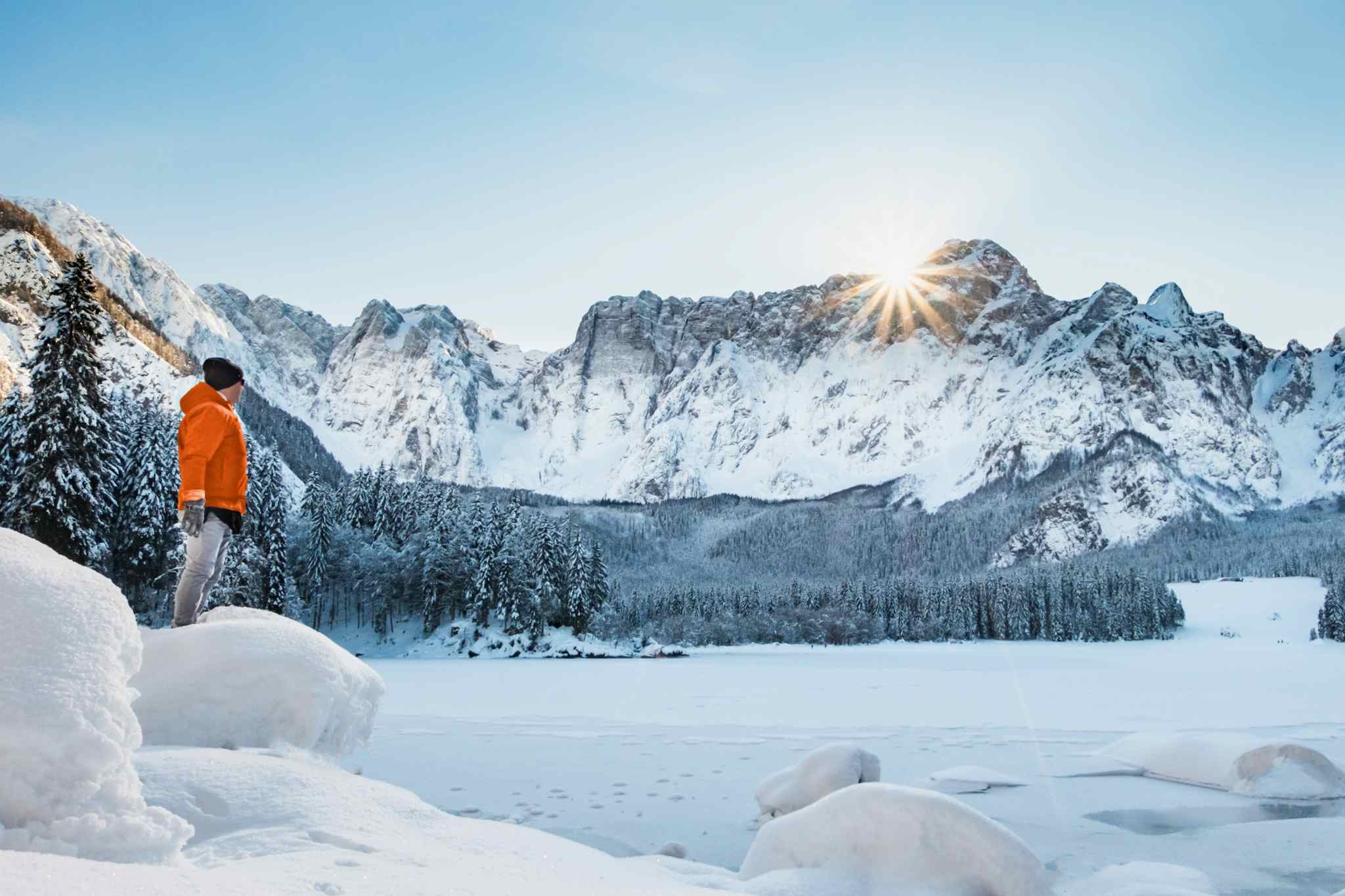 Fusine Lake, in Italy's Julian Alps. Photo: Getty.