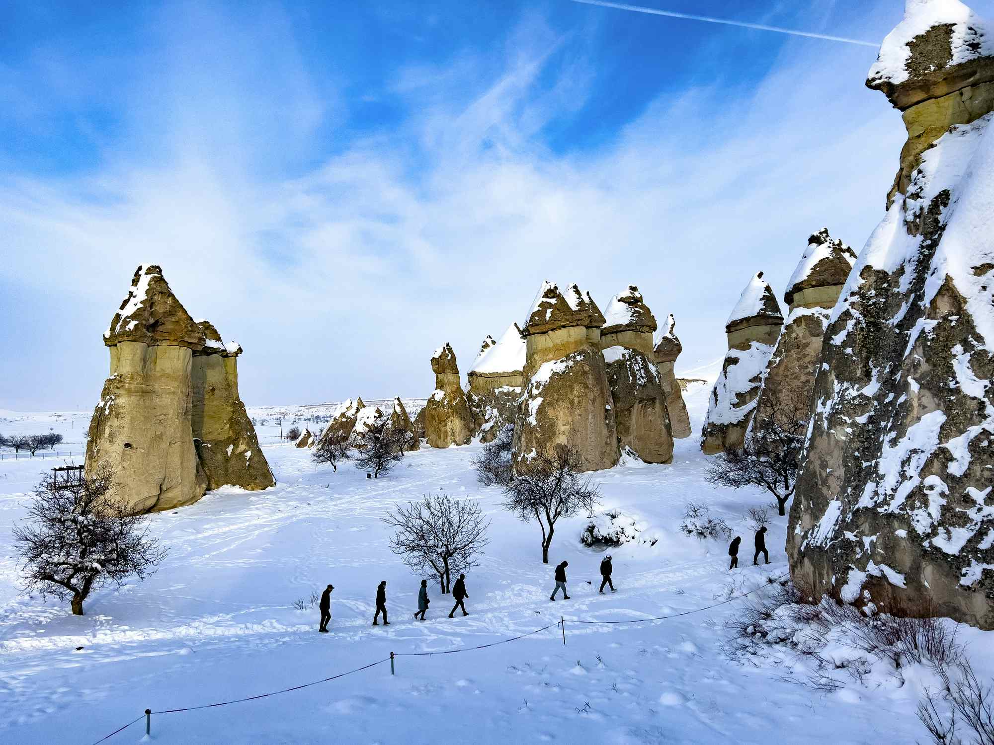 Hiking Honey Valley in winter. Photo: Getty.