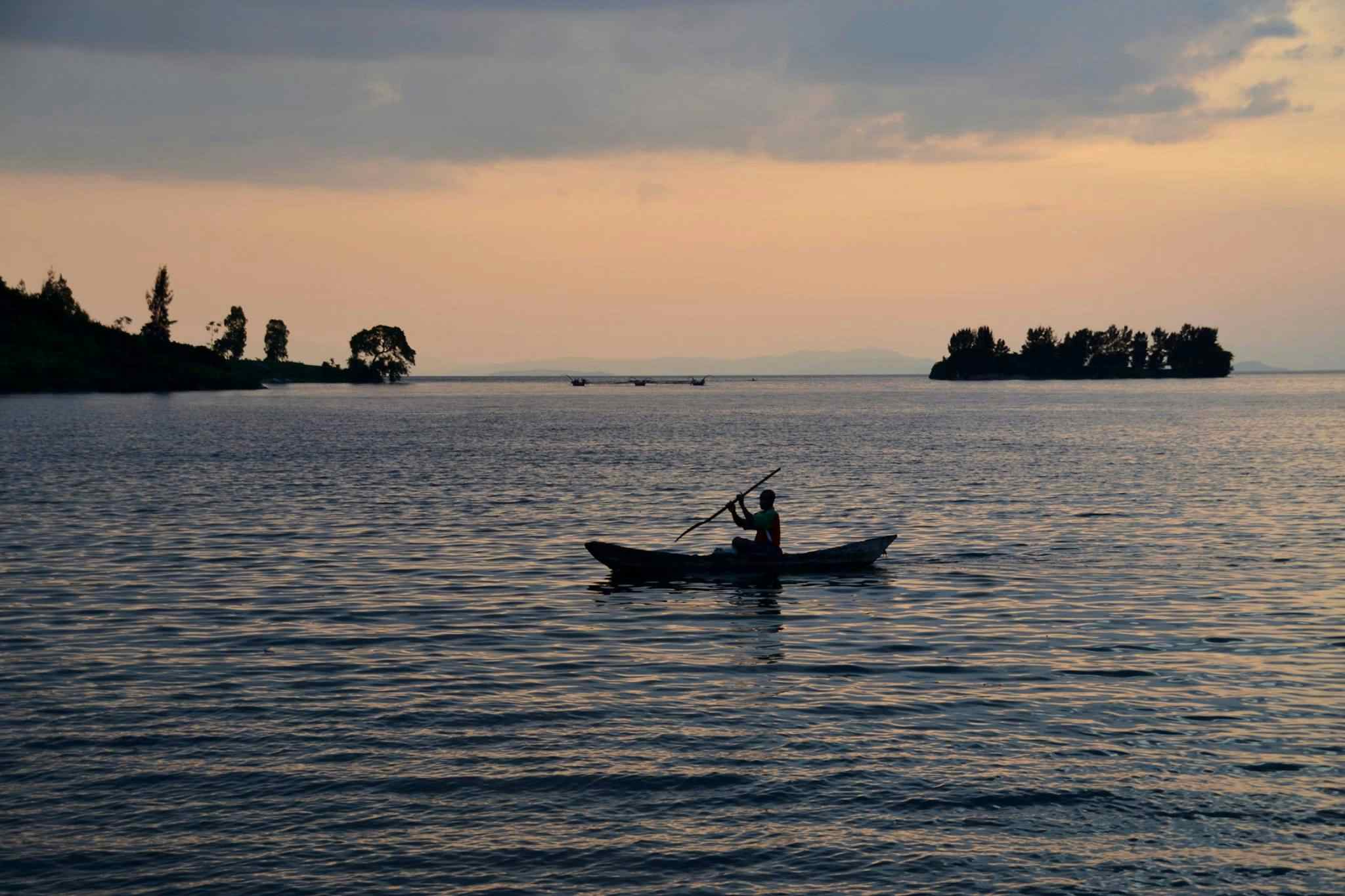 A fisherman on Lake Kivu. Photo: Marta Marinelli