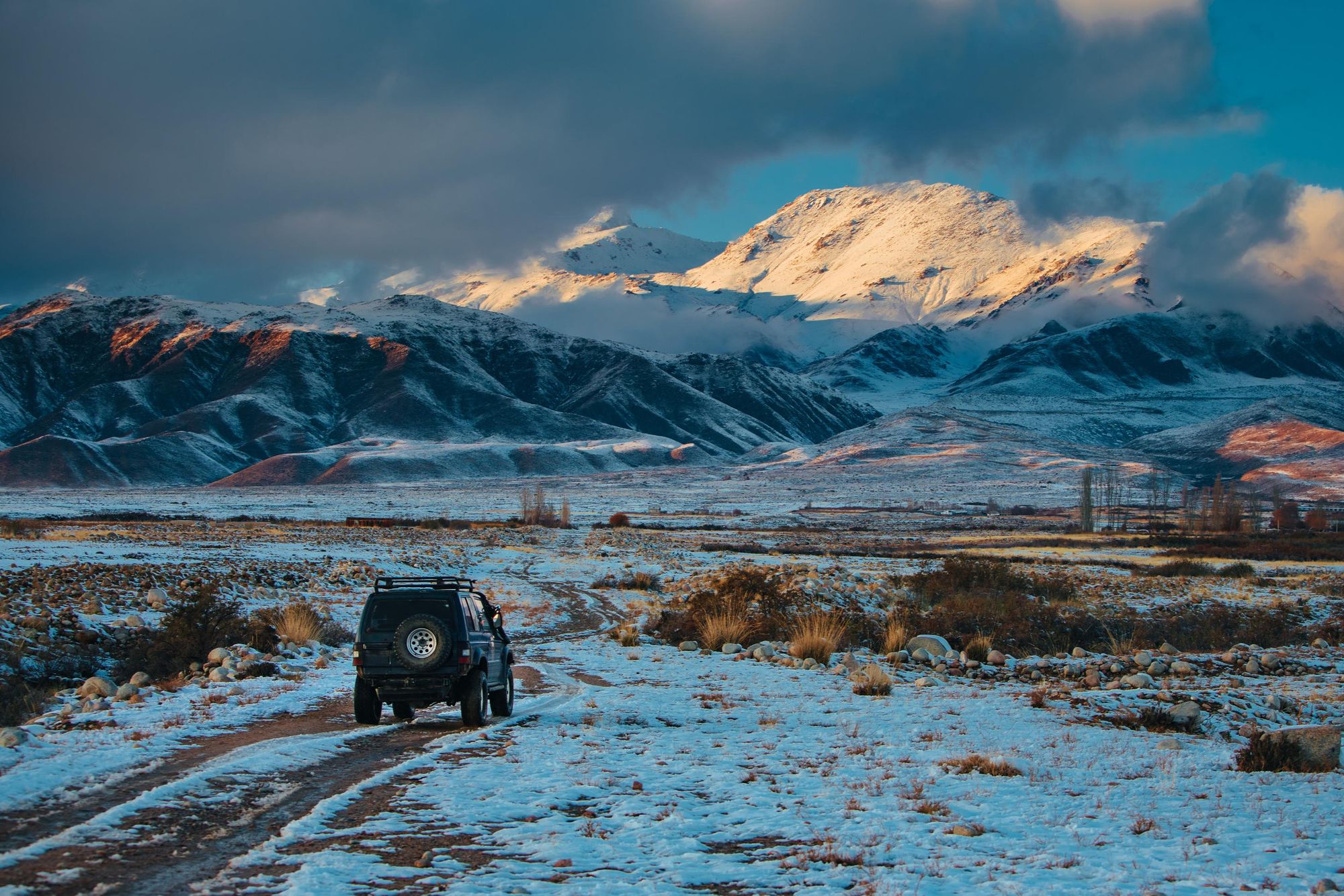 The Tian Shan Mountains in winter, Kyrgyzstan. Photo: Getty