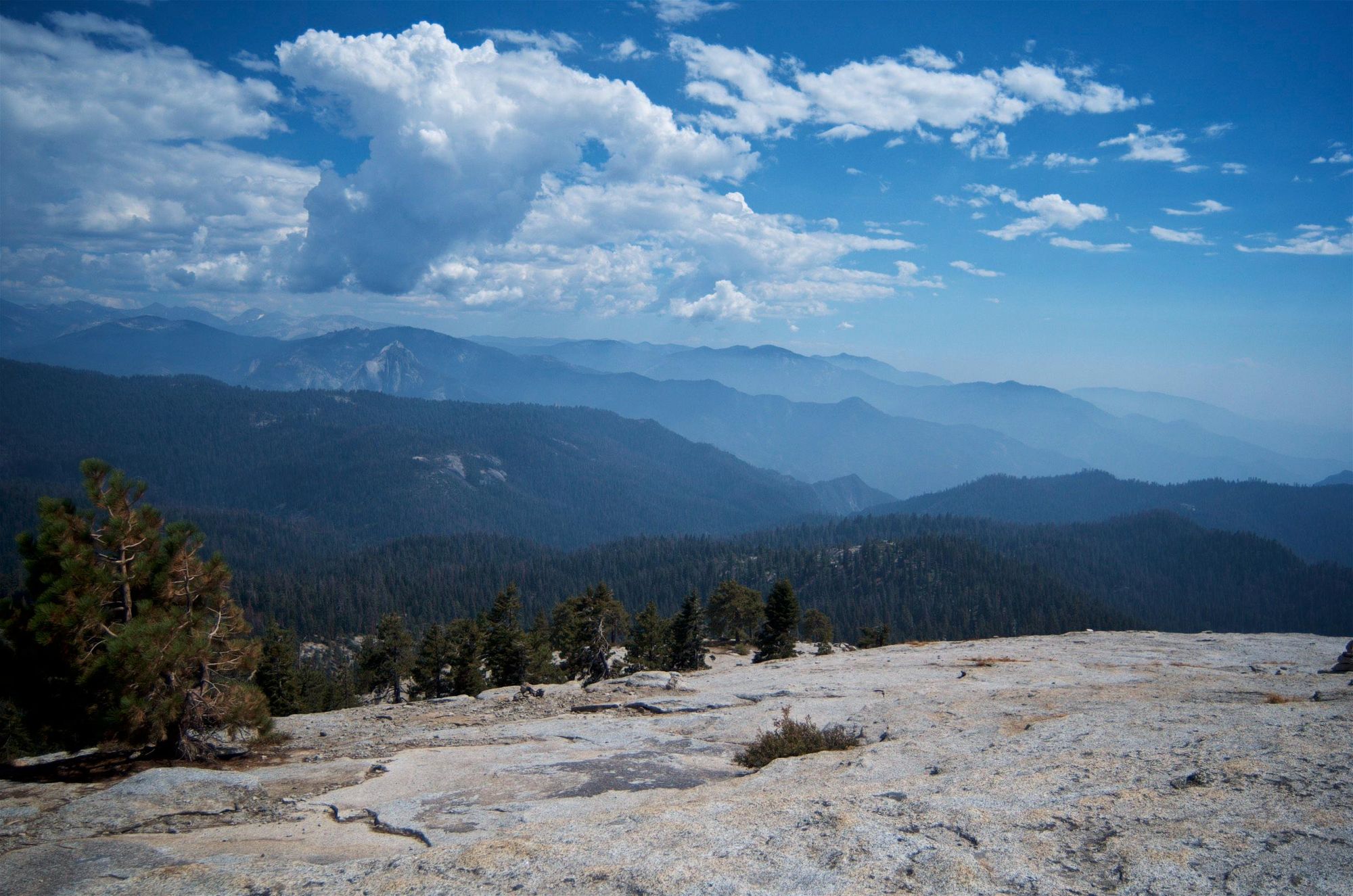 The view of mountains from the top of Little Baldy in Sequoia National Park. Photo: Getty.