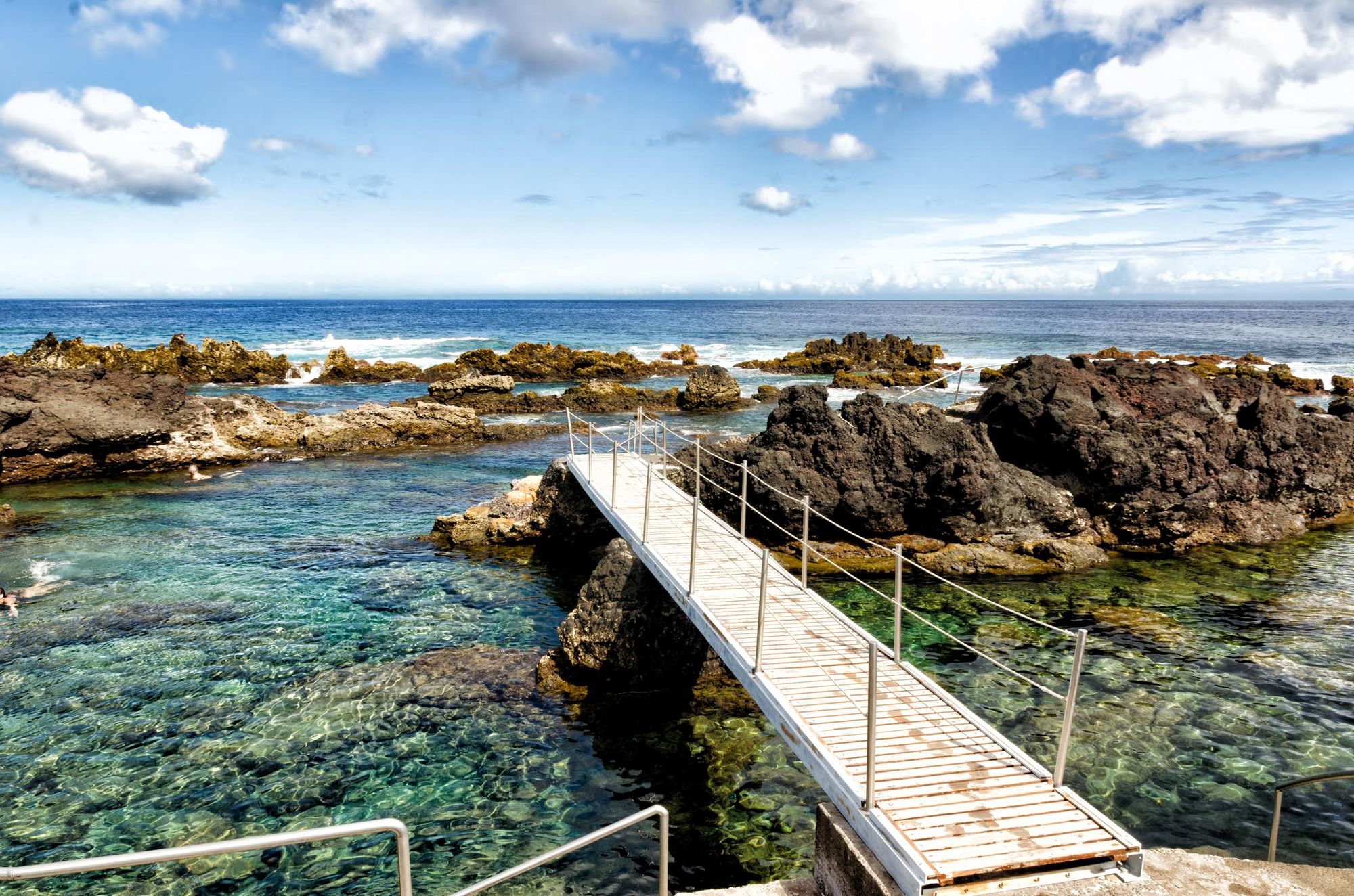 The natural pools of Biscoitos, which sit on the northeast coast of Terceira. Photo: Getty