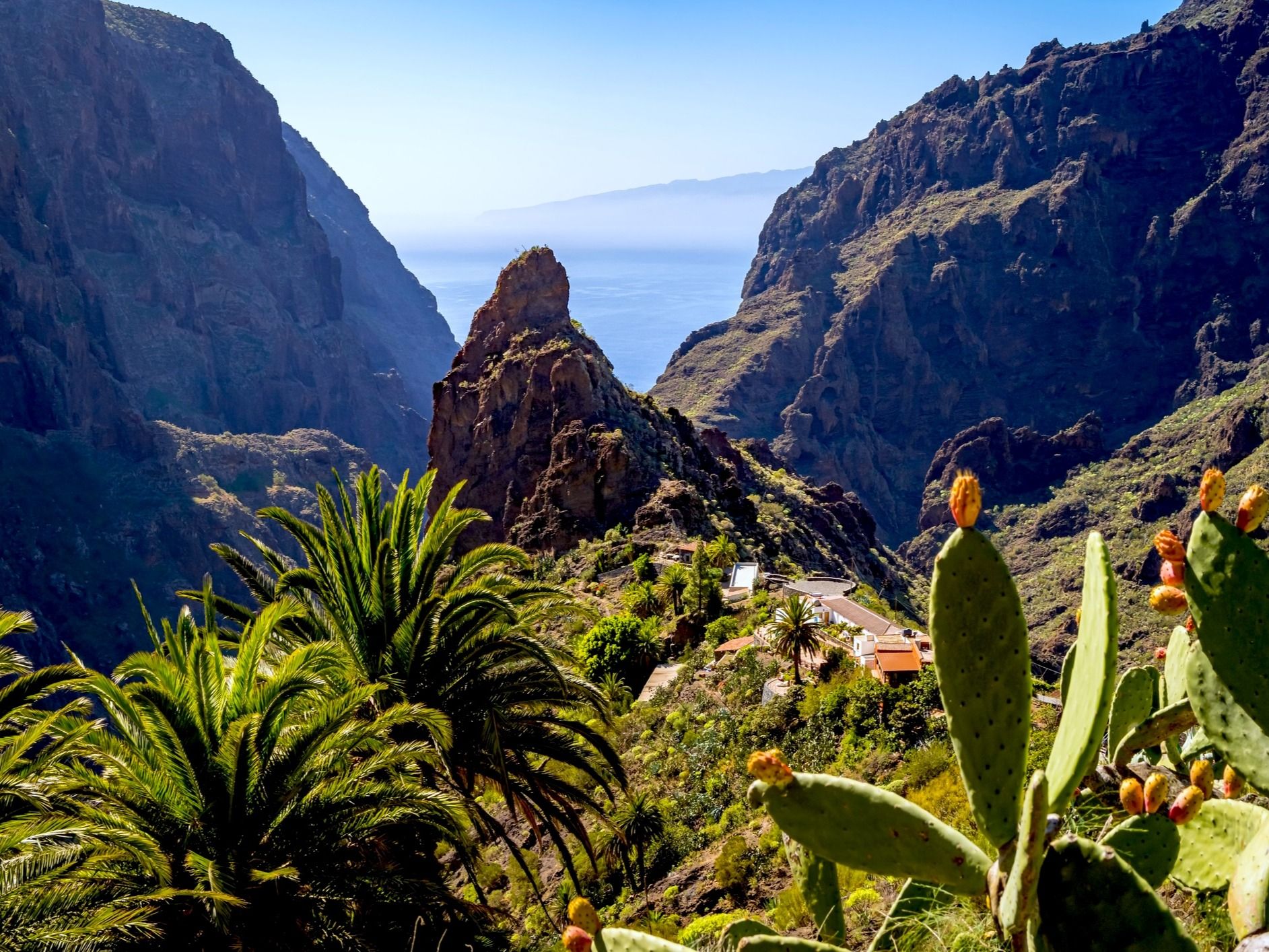 Views along the Masca Gorge in Tenerife. Photo: Getty.