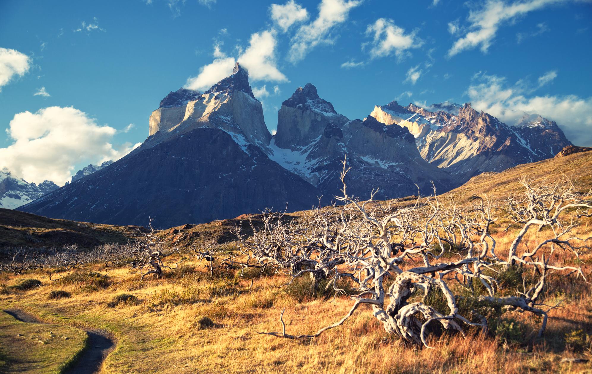 The rock towers of Torres del Paine. Photo: Canva. 