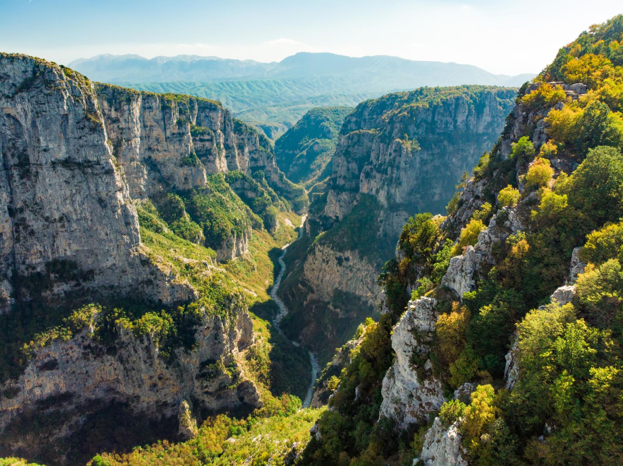 The majestic Vikos Gorge in the Pindus Mountains in Greece. Photo: Getty