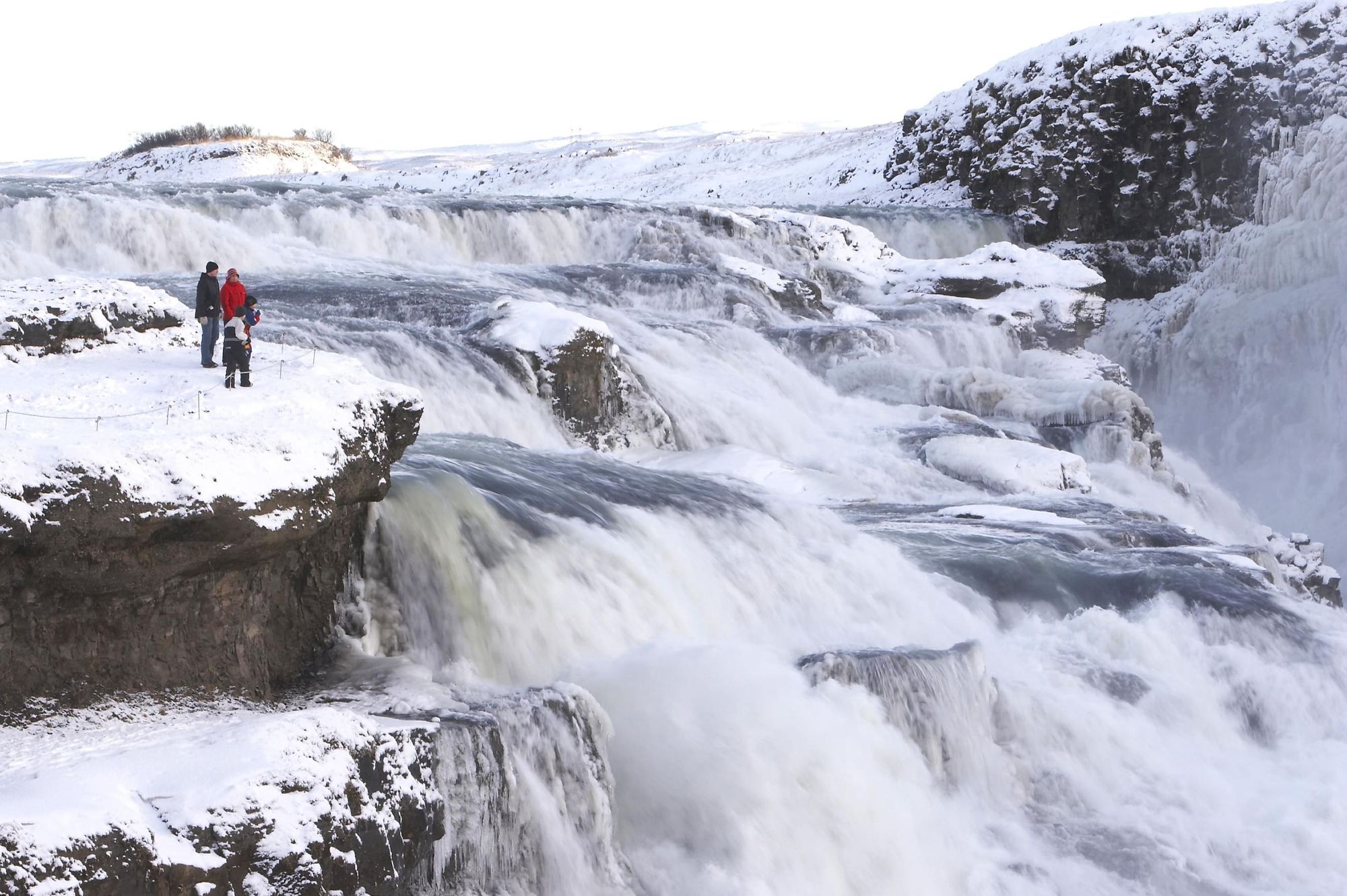 Gulfoss in winter. Photo: Icelandic Mountain Guides.