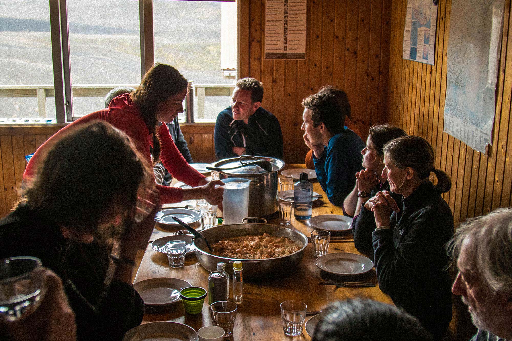 A guided group on the Laugavegur trek. Photo: Icelandic Mountain Guides.