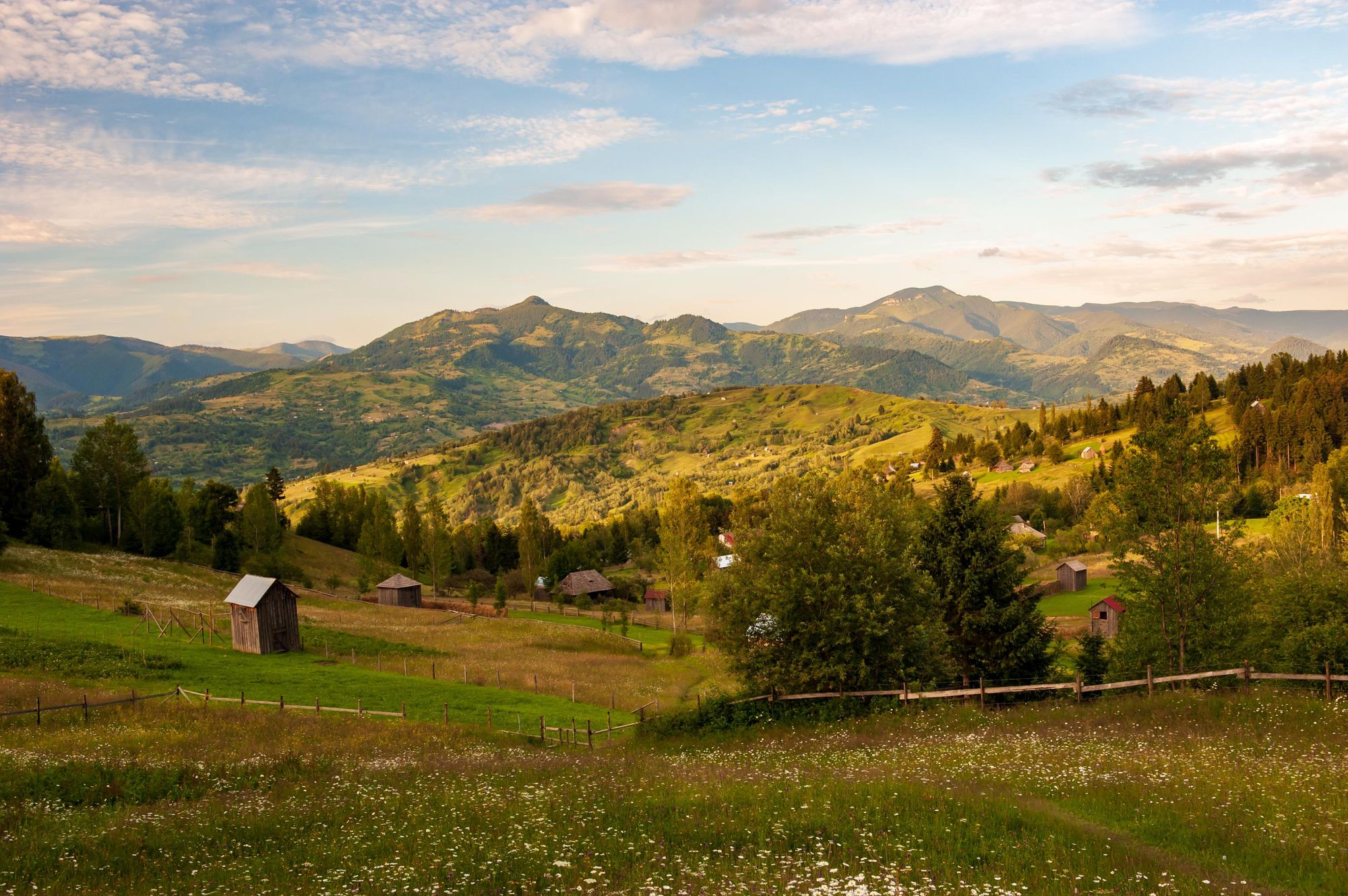 The Maramures ridge above Borsa village, viewed from Rodna Mountains National Park. Photo: Getty