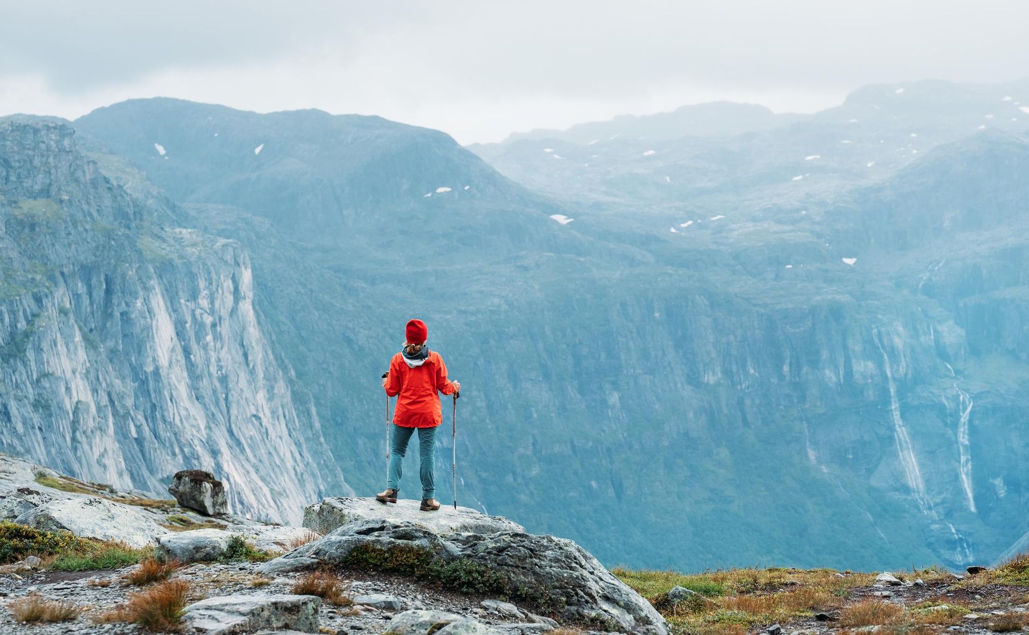 Views over Ringedalsvatnet Lake on the Trolltunga hike. Photo: Getty.