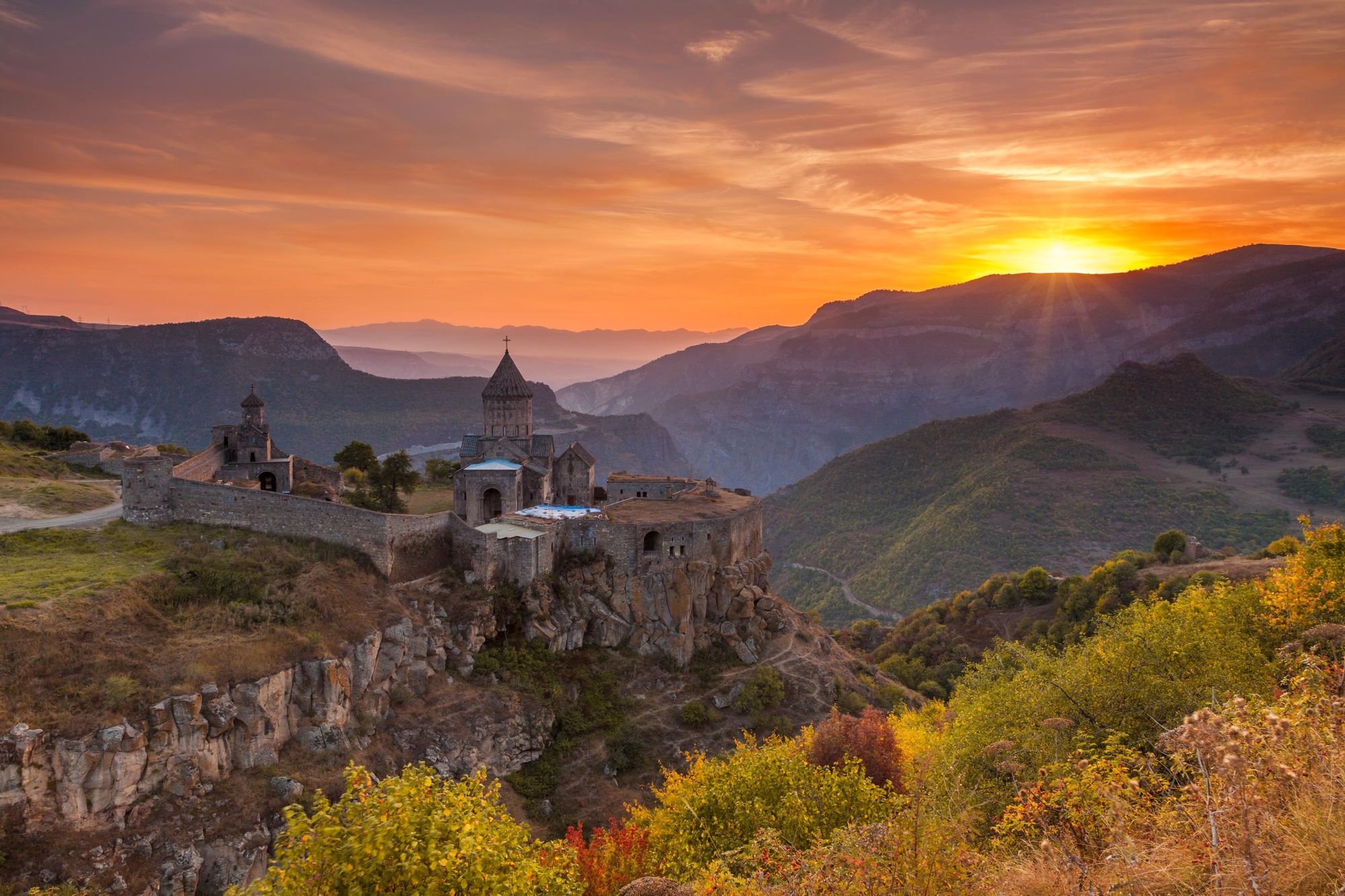 The remarkable Tatev Monastery in the mountains of Armenia. Photo: Getty