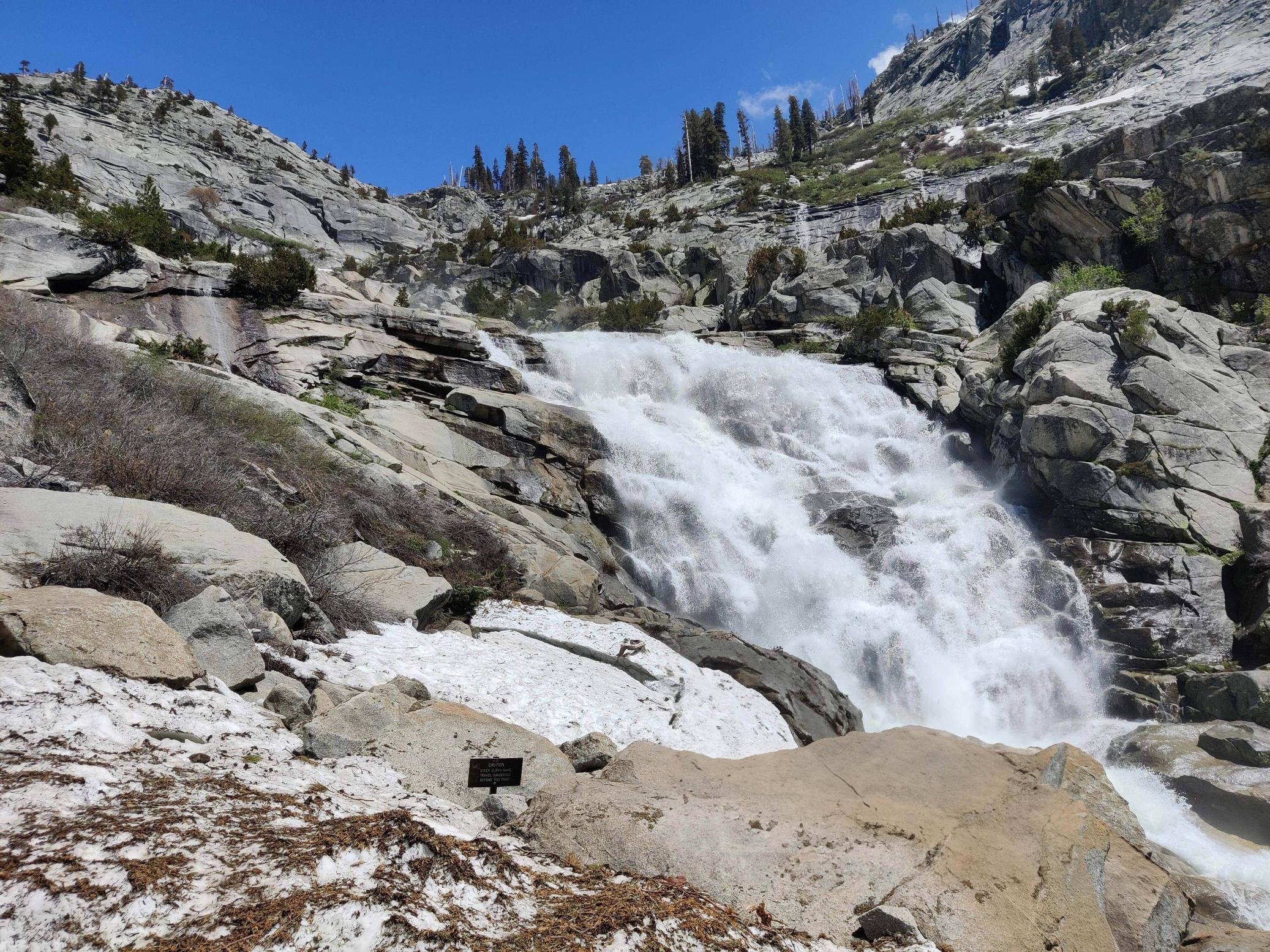 The cascading Tokopah Falls. Photo: By permission of reader.