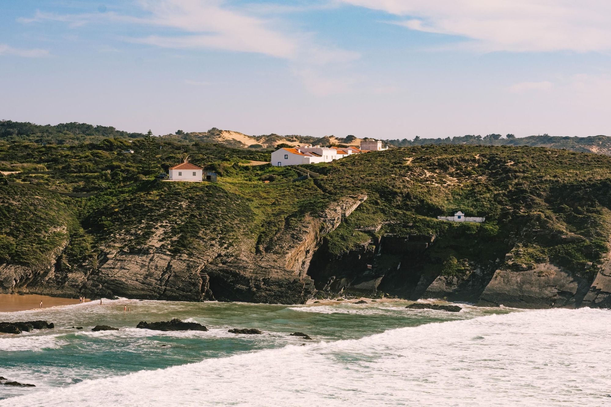 The rugged coastline of the Fisherman's Trail, pictured at Zambujeira do Mar, Alentejo. Photo: Getty