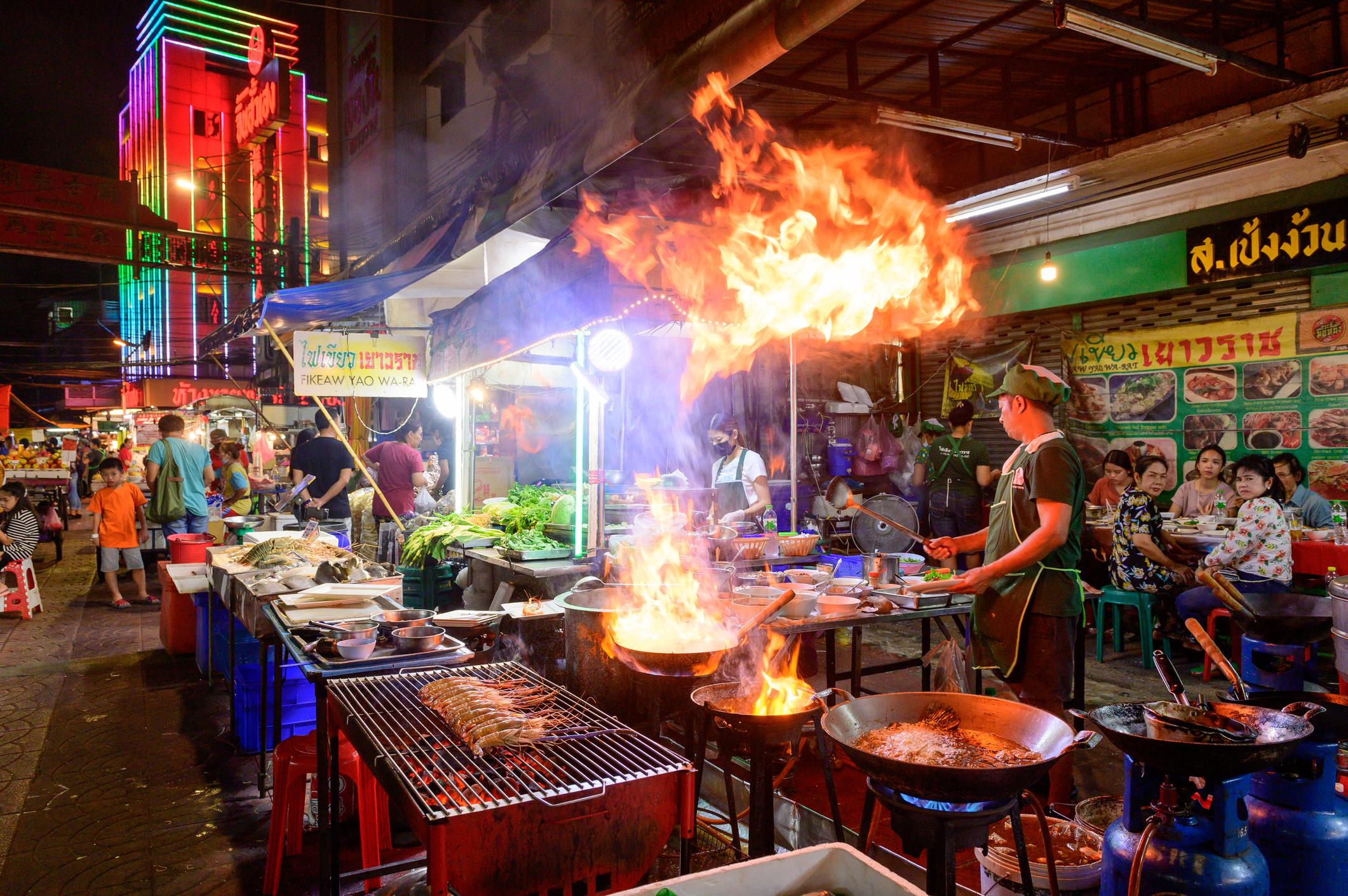 The sights of Yaowarat Road in Thailand. Photo: Getty.