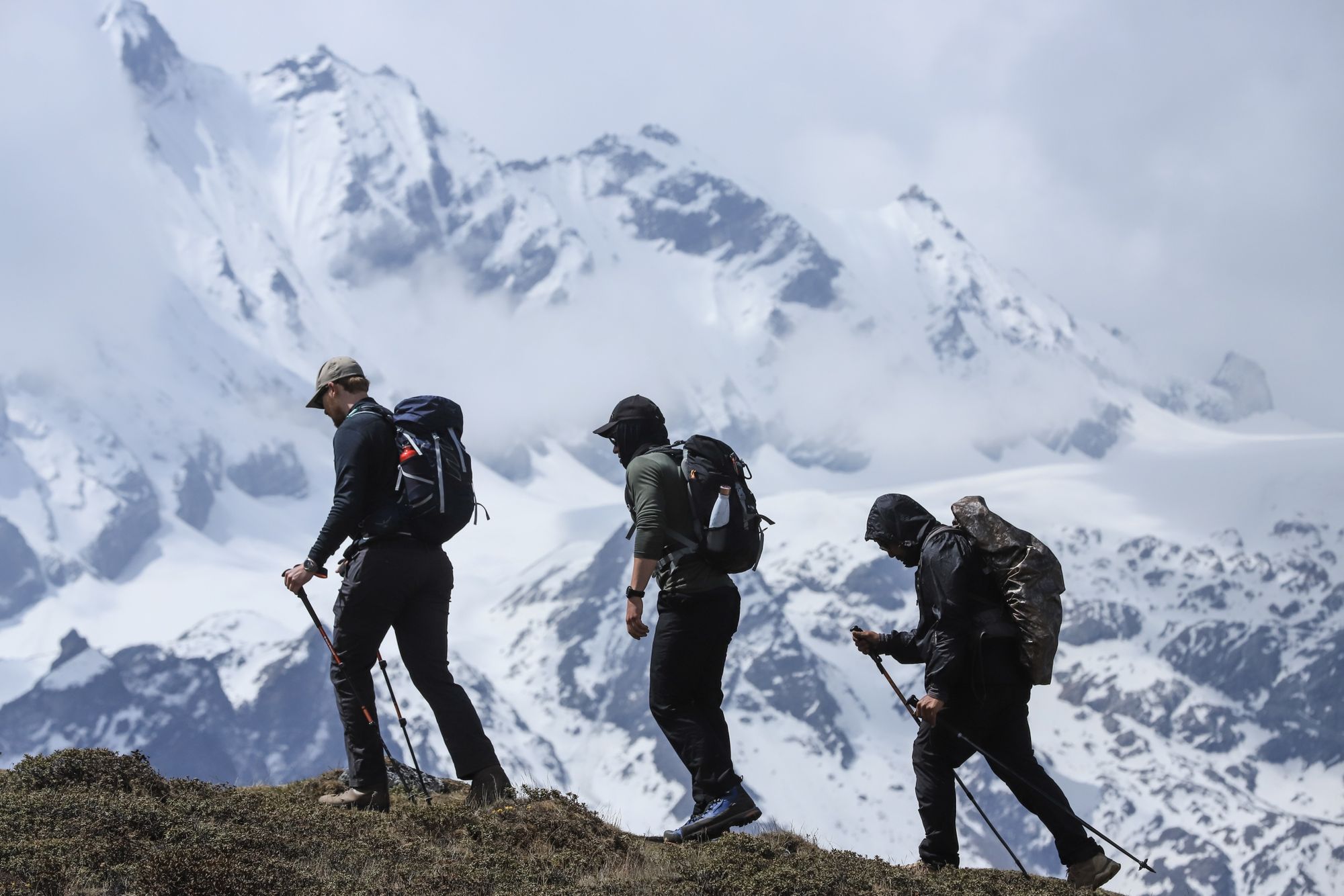 Acclimatisation hike in Kyanjin Gompa. Photo: Freedom Adventures.