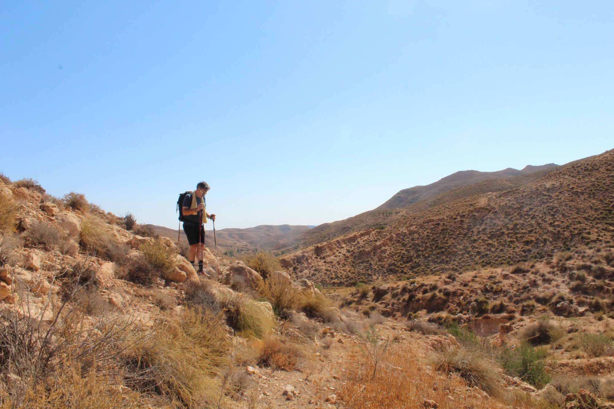 Hiking in Dahar, Tunisia