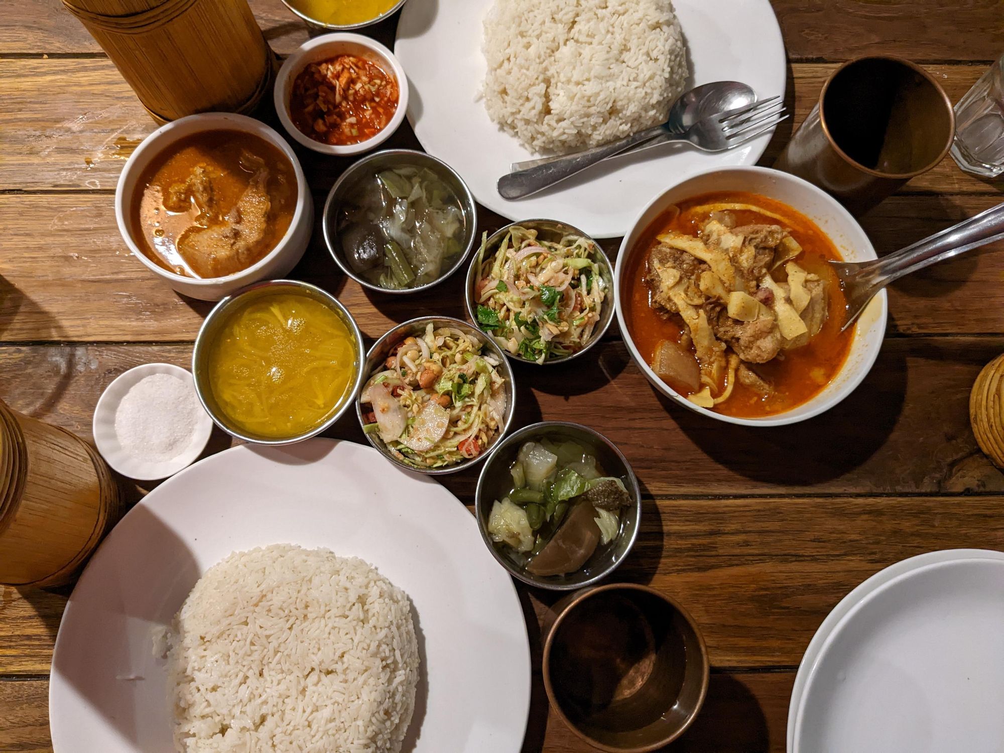 Food from Mizoram (eaten in the Mizo Diner, Delhi). Photo: Dani Redd.