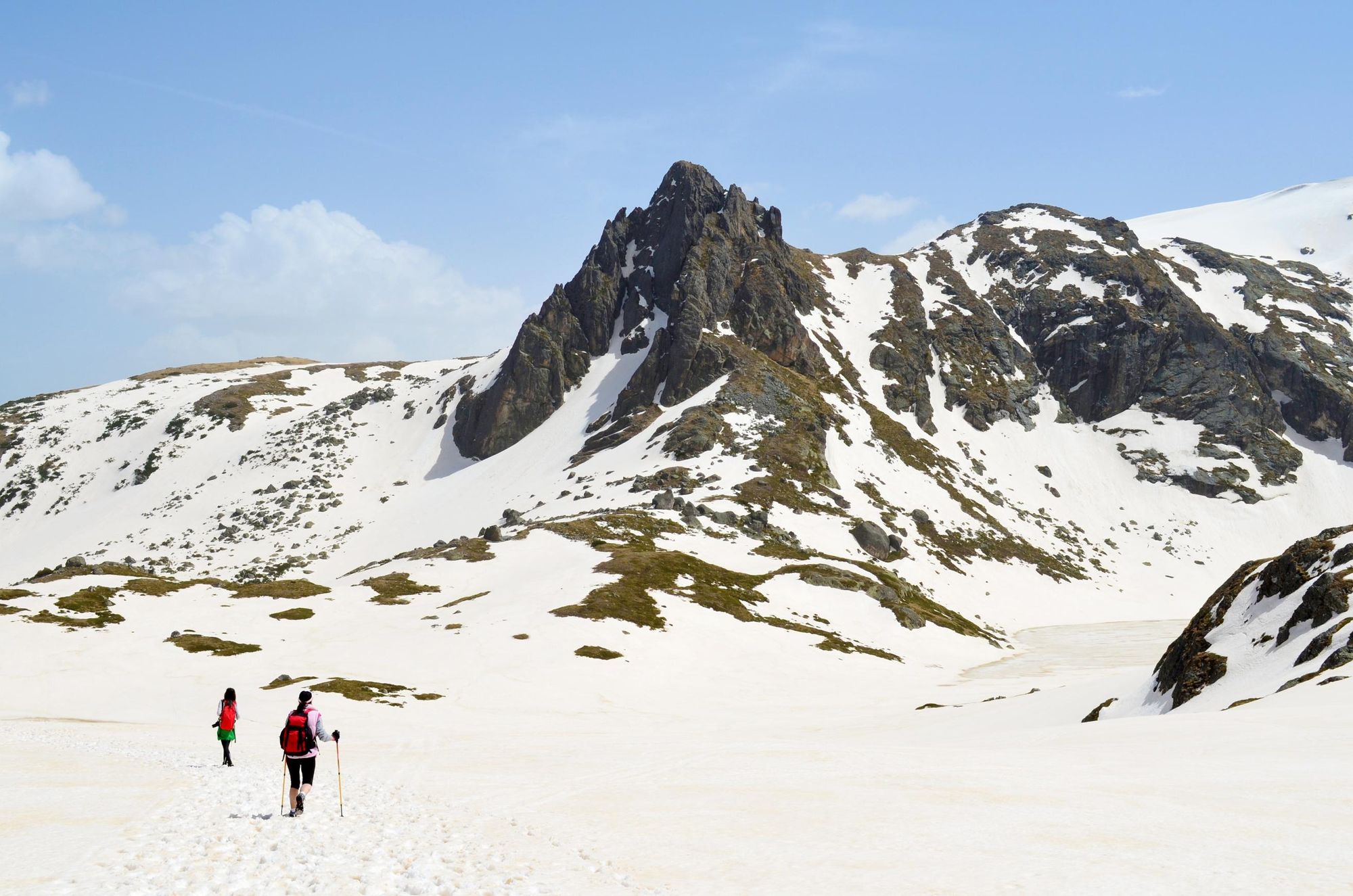 Winter hiking in the Rila Mountains of Bulgaria. Photo: Getty.