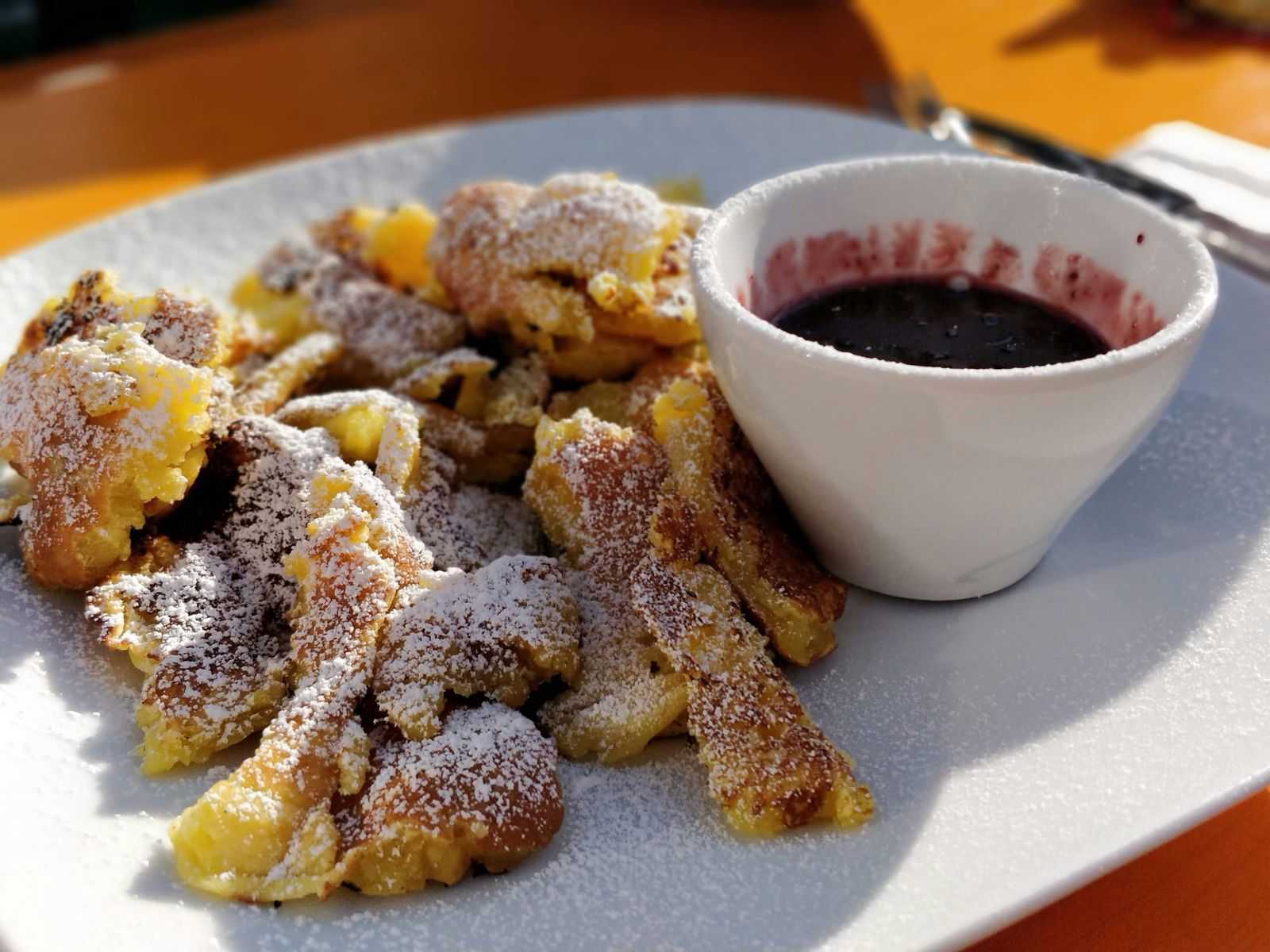 kaiserschmarrn, a popular dessert in the Dolomites. Photo: Getty.