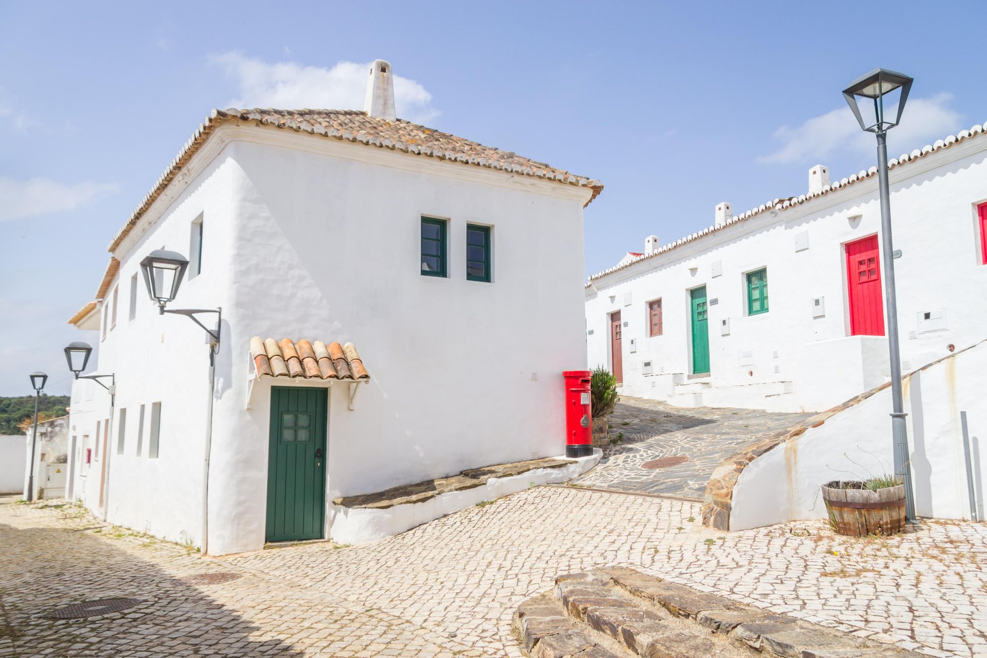 Houses in Pedralva village in Aljezur, Algarve, Portugal. Photo: Getty