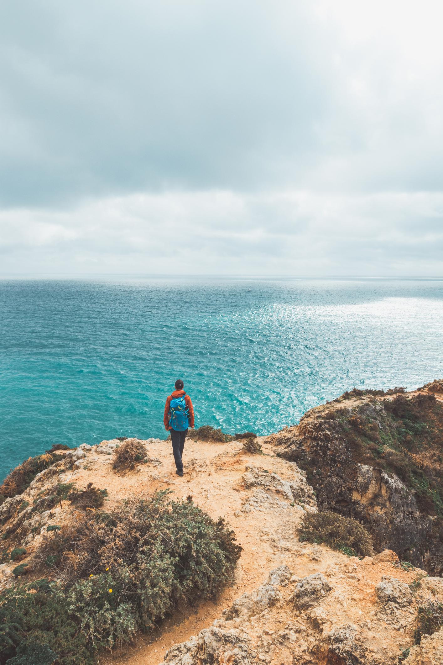 A coastal view near Lagos, in the Algarve region of southern Portugal. Photo: Getty