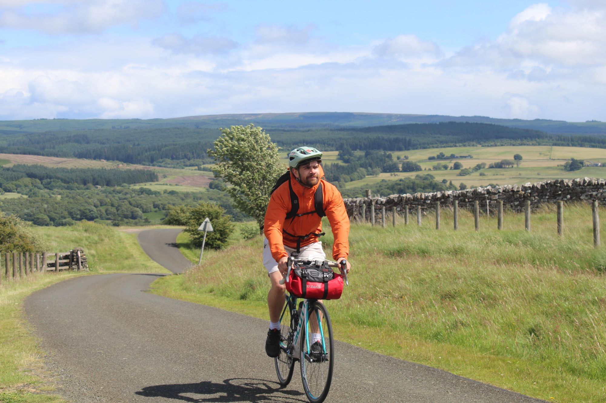 The author on the Kirkpatrick C2C, a coast-to-coast cycling route in the south of Scotland. Photo: Stuart Kenny