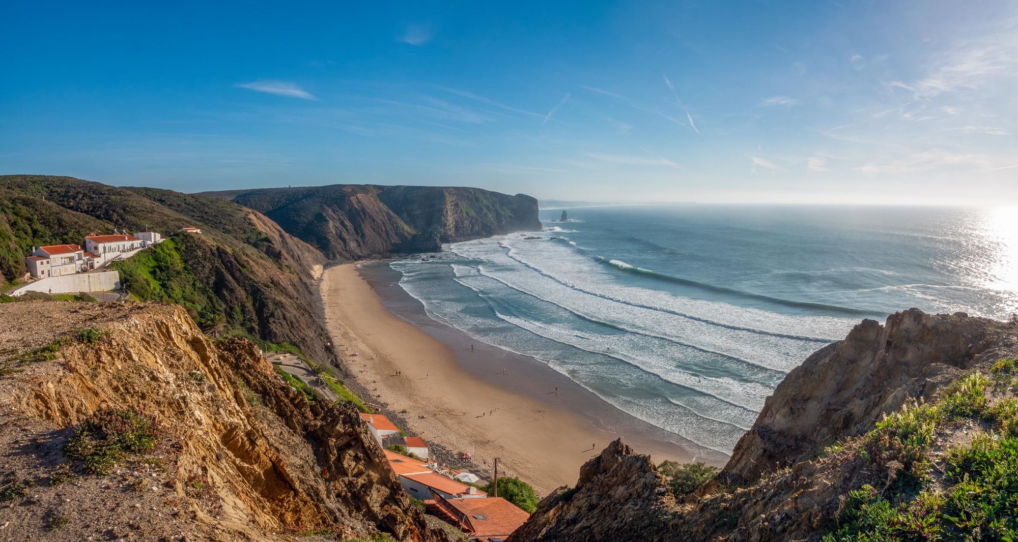 The coastal cliffs of the Algarve. Photo: Getty