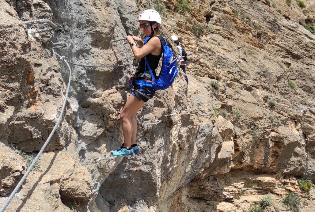 A via ferrata in Spain. Photo: Jose Miguel Garcia.