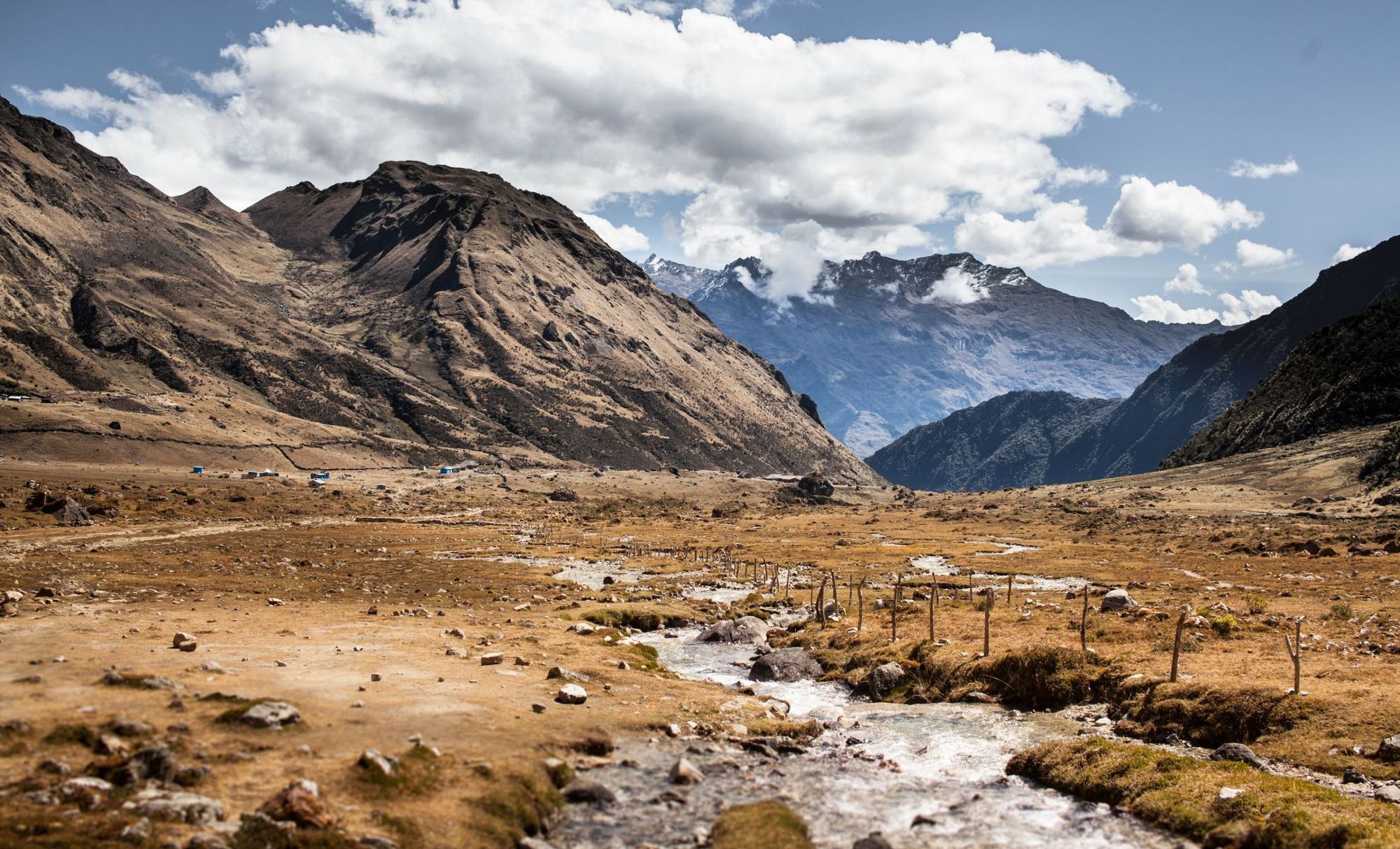 Soraypampa, the start point of the Salkantay Trek