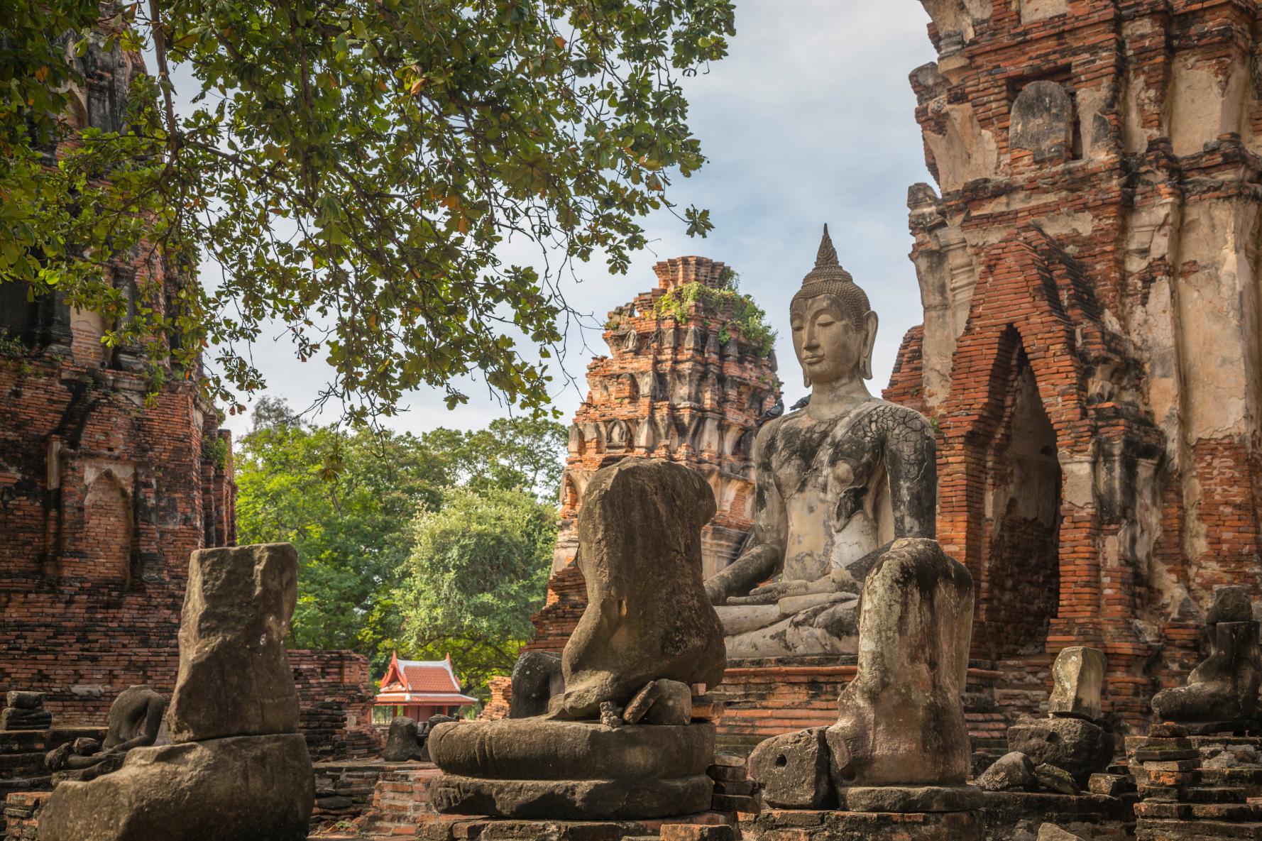 Wat Yai Chaimongkol in Ayutthaya. Photo: Getty.