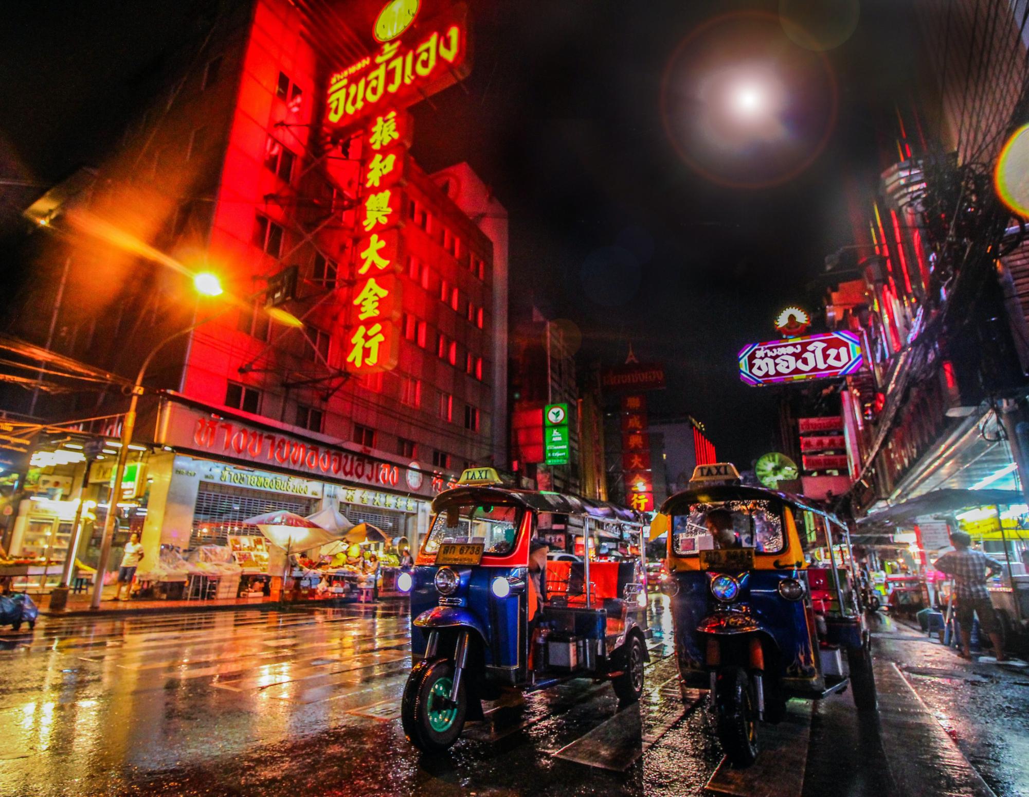 The neon lit streets of Bangkok. Photo: Unsplash.