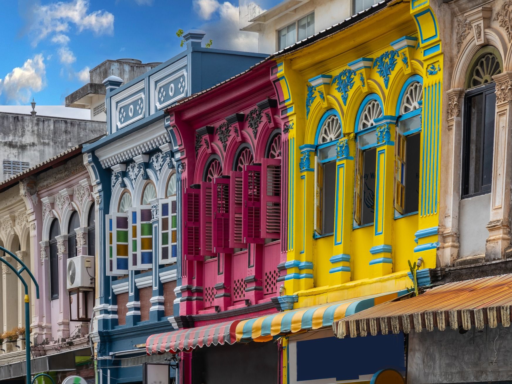 The colourful facades of Phuket Old Town. Photo: Getty.