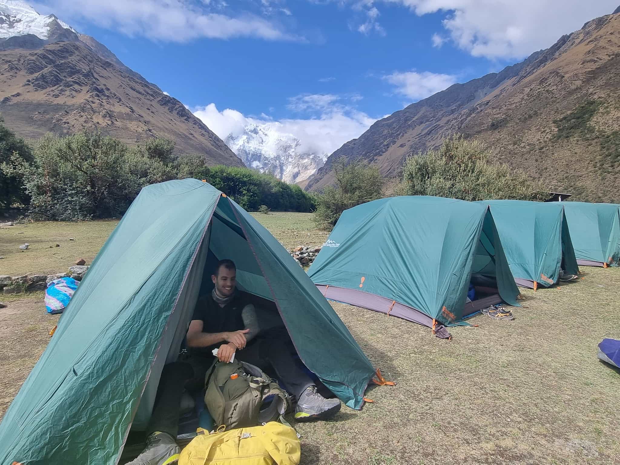 A campsite along the Salkantay Route. Photo: Action Peru Treks.