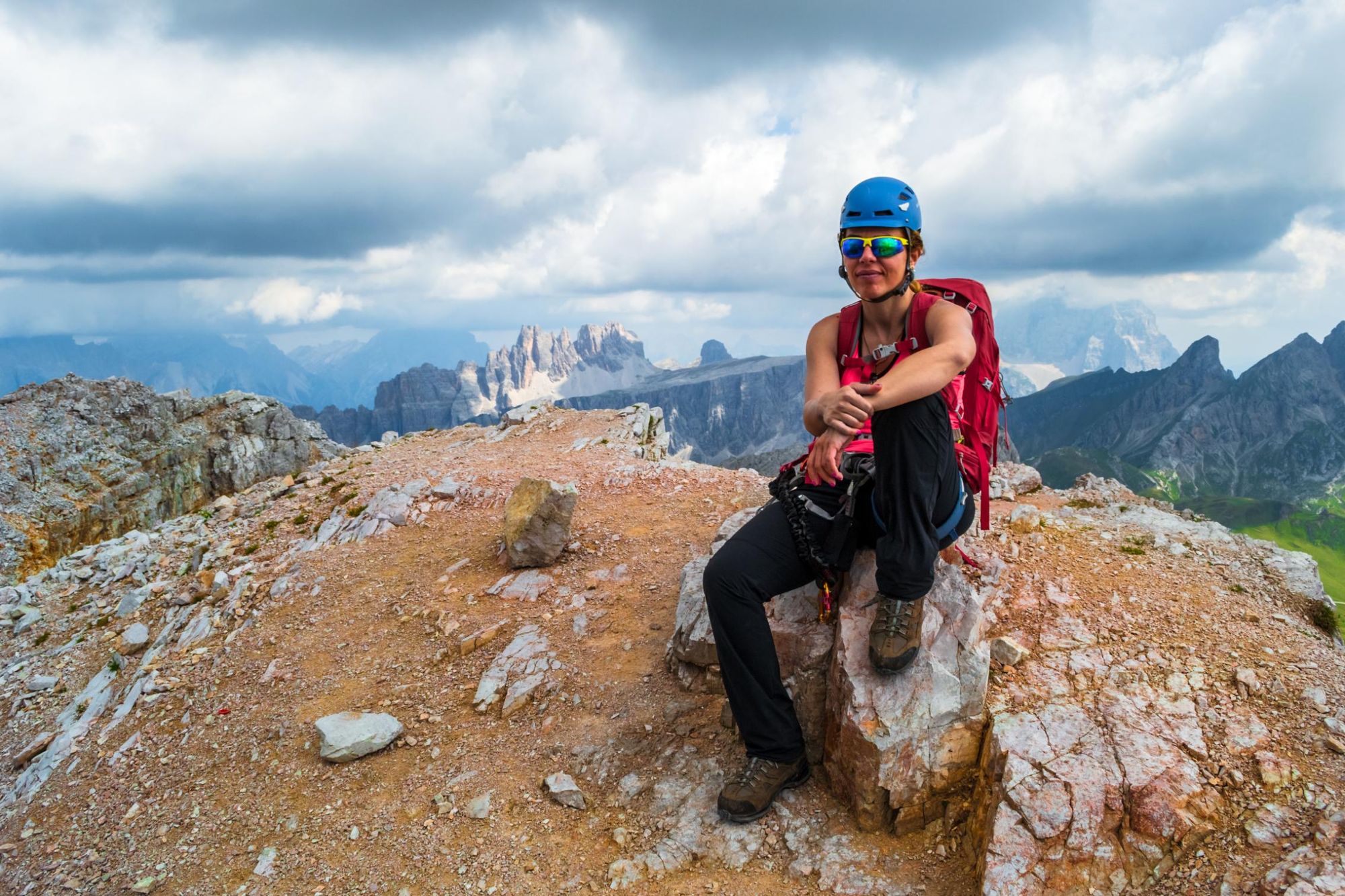 The views from the top of Averau via ferrata. Photo: Getty.