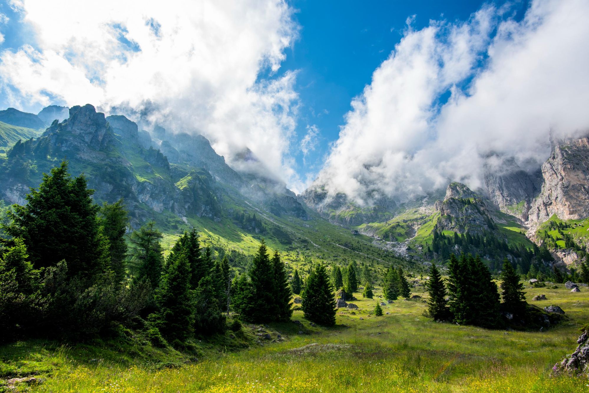 The beautiful landscape of the Belluno Dolomites. Photo: Getty.