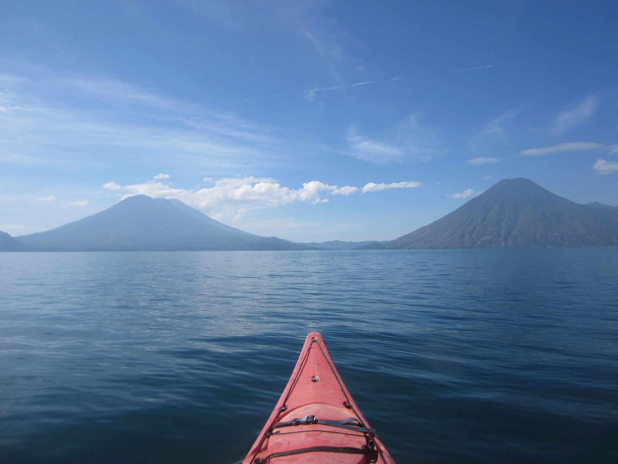 Kayaking on Lake Atitlan. Photo: Getty.