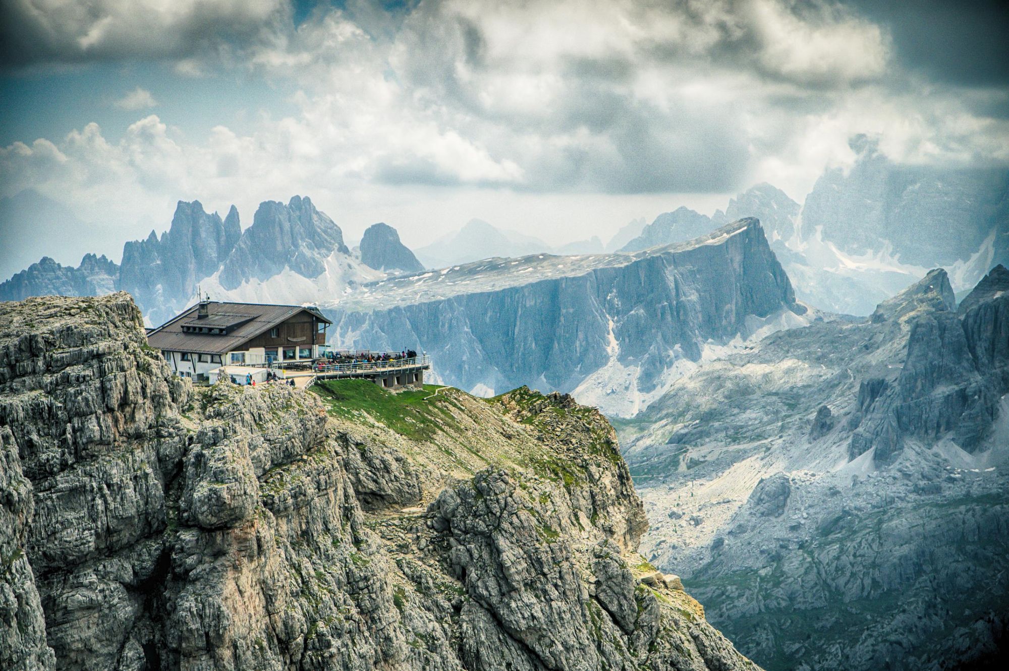 Refugio Laguzoi along the Alta Via 1. Photo: Getty.