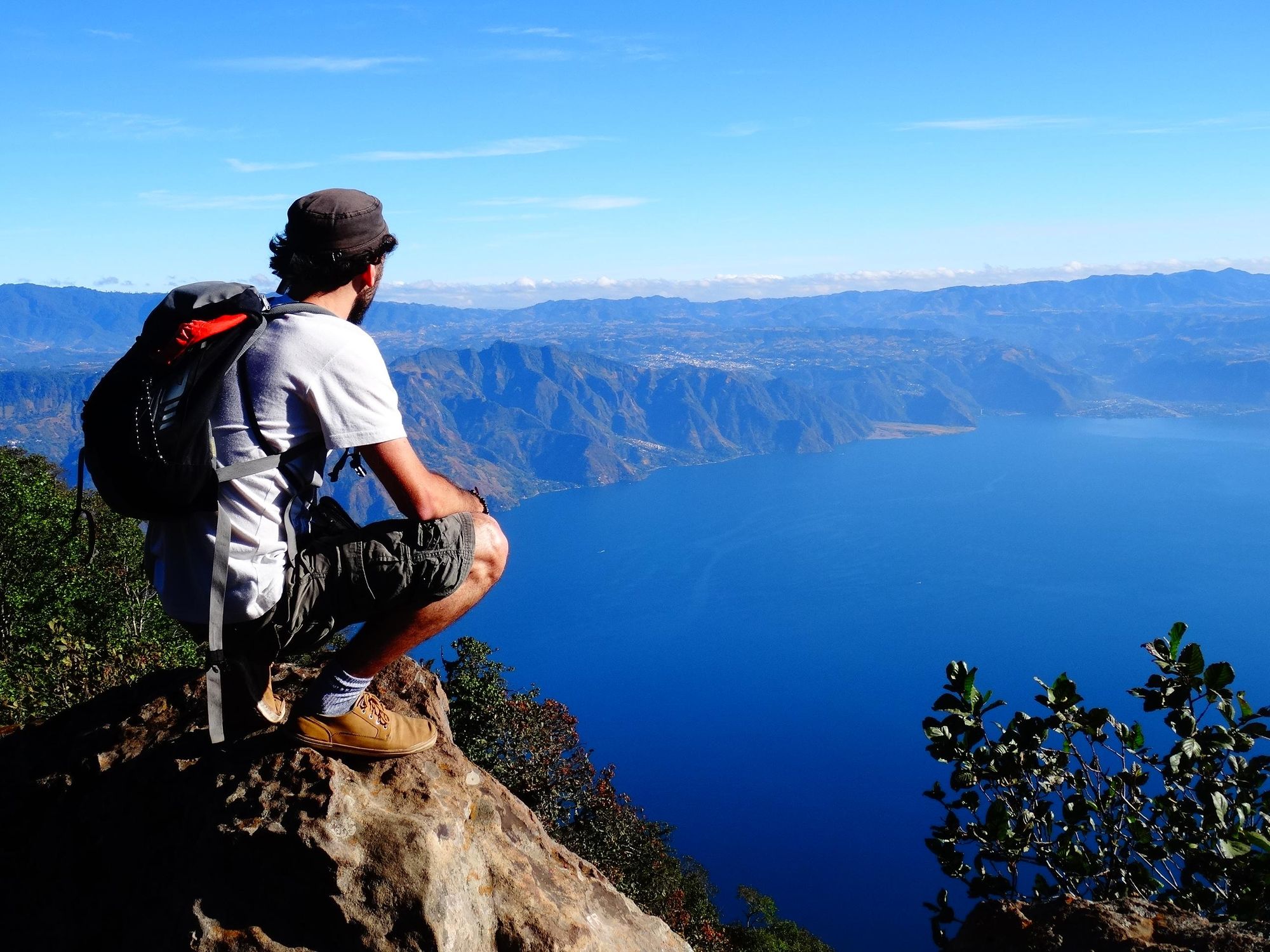 The view from the top of San Pedro Volcano. Photo: Getty.