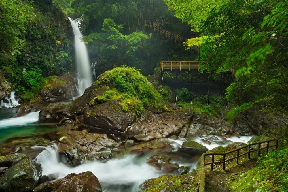 Going up Kawazu Nanadaru Seven Waterfalls Japan 2024 2