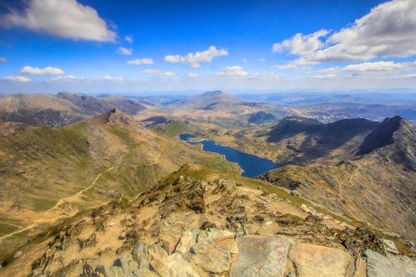 the view from the Snowdon summit