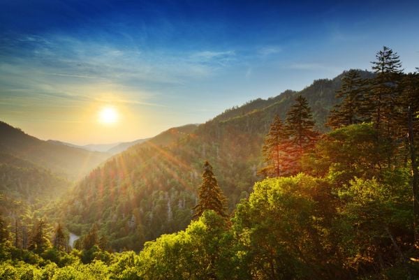  a gyönyörű kilátás nyílik az új talált rés A Great Smoky Mountains. Fotó: Getty